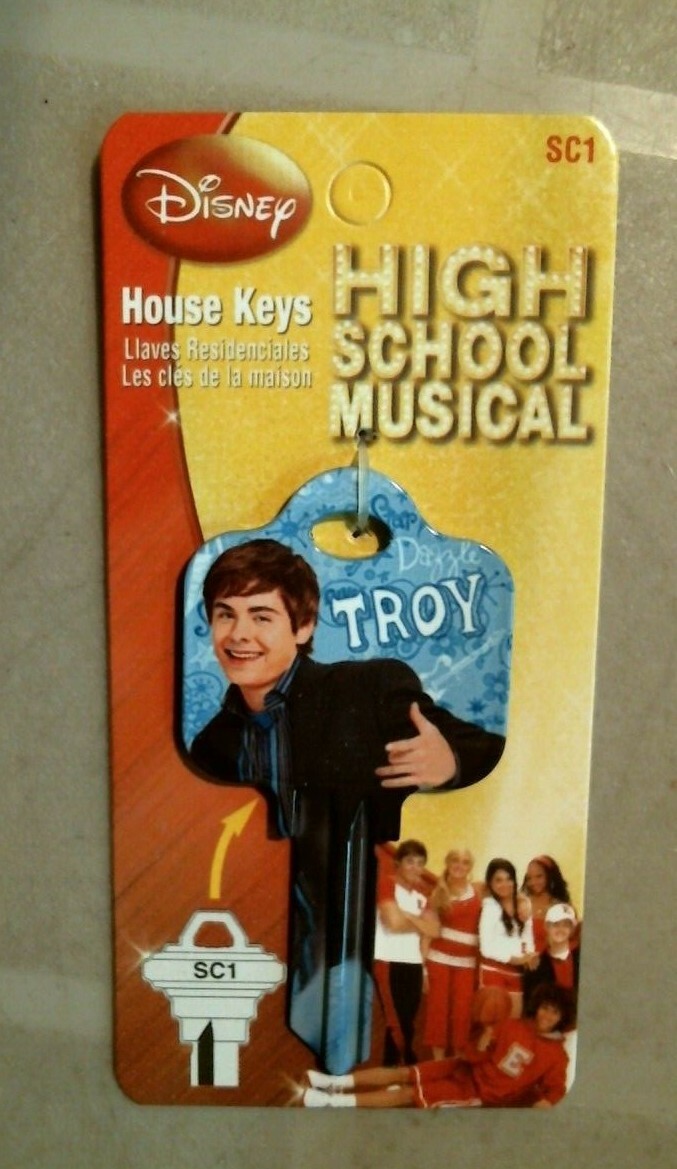 Disney SC1 High School Musical Blank House Key, Troy,  