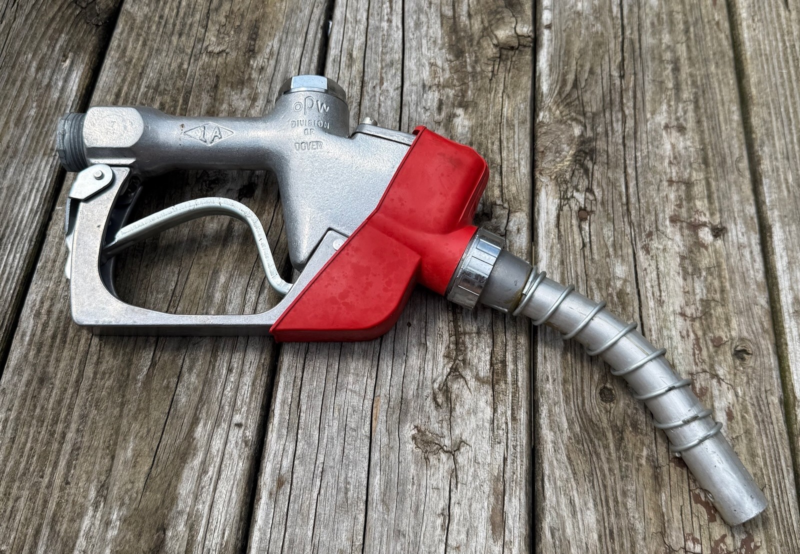 Vintage OPW Division Of Dover 1A Aluminum Gas Pump Nozzle Fil-O-Matic Cino 1970s