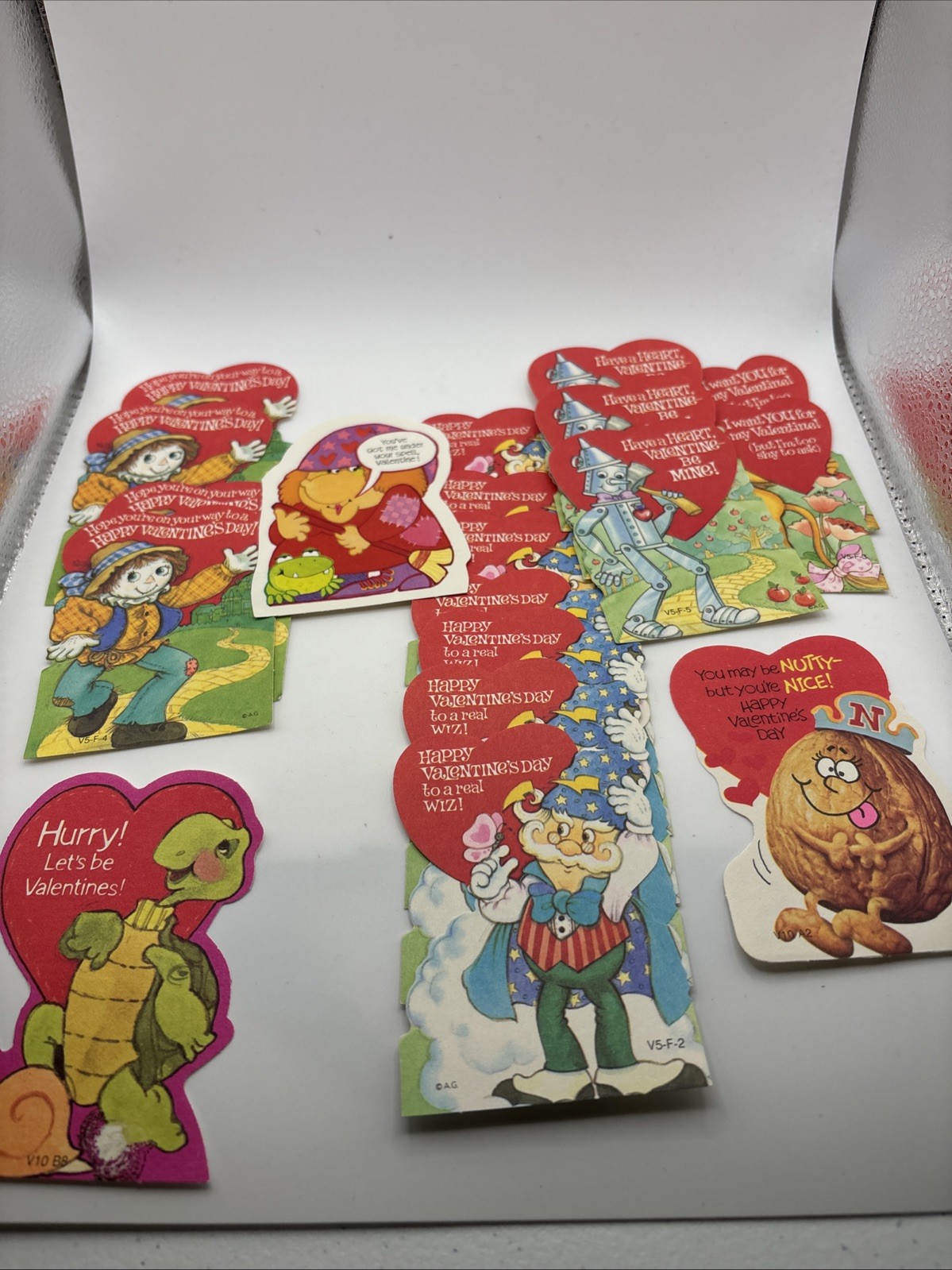 Lot of 23 Vintage Die-cut School Valentine Cards Vibrant Colors