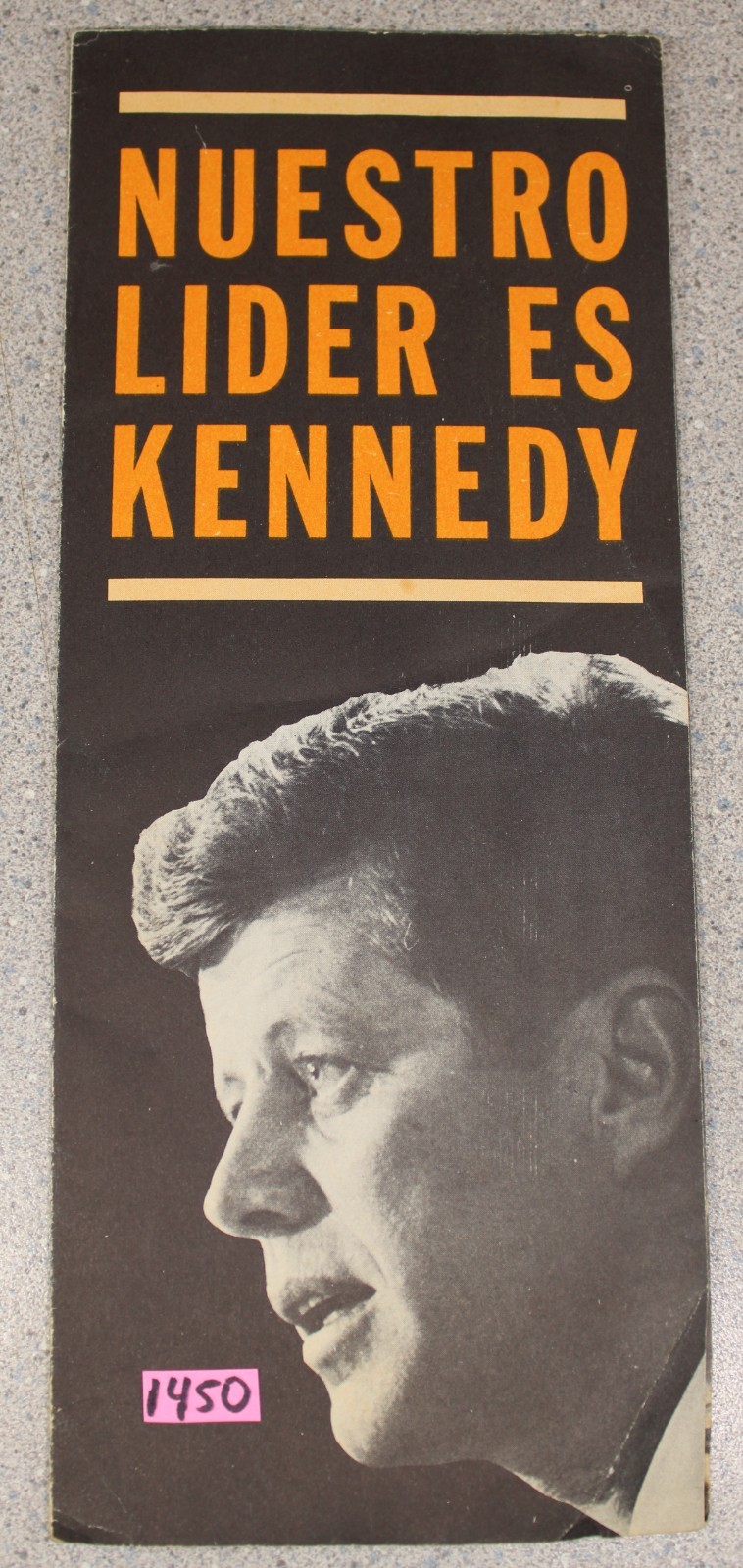 Circa 1960 JFK Kennedy Presidential Campaign Brochure Hispanic Spanish Language
