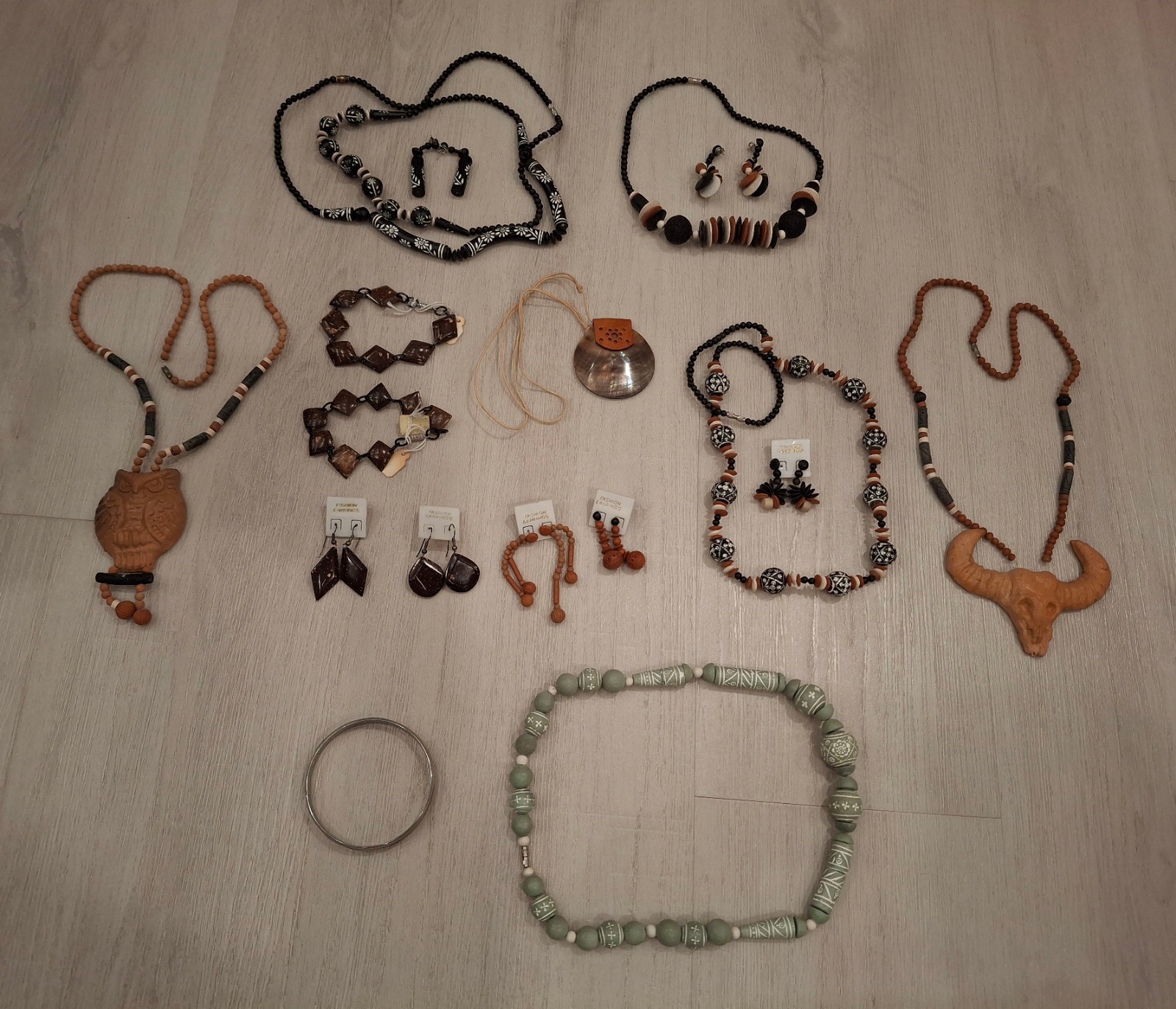 Vintage To Modern African Inspired Tribal Boho Artisan Natural Jewelry Lot METAL Vintage To Modern African Inspired Tribal Boho Artisan Natural Jewelry Lot METAL