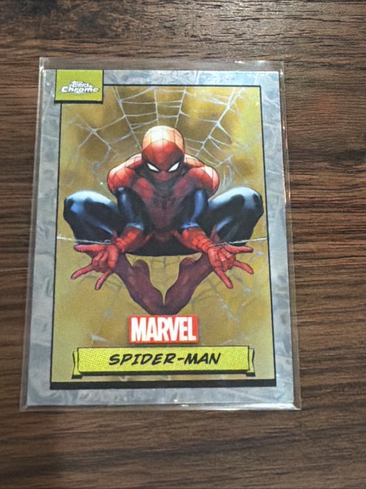 2024 Topps Chrome Marvel Spider-Man Base Set #1 Spider-Man