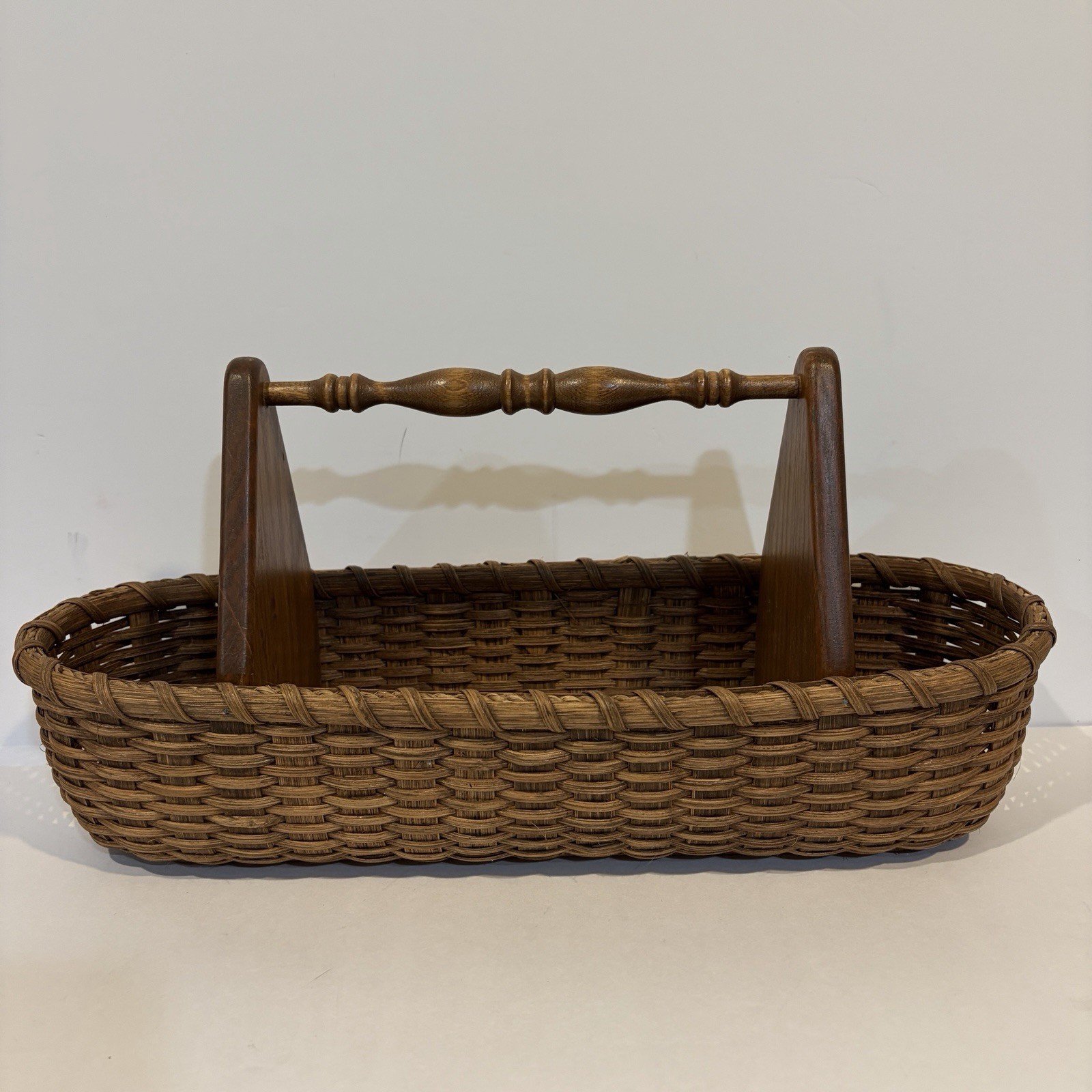 Basket Weavers\' Workmate Barbara Gilbert Signed ‘97 Caddy Hand Made NC USA VTG