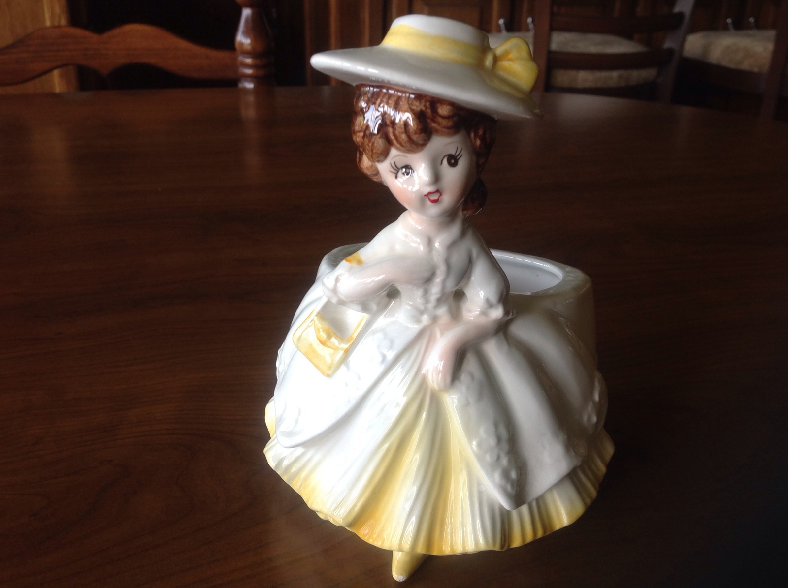 Vintage Relpo Figure Vase Lady Planter #6172 Vintage Relpo Figure Vase Lady Planter #6172