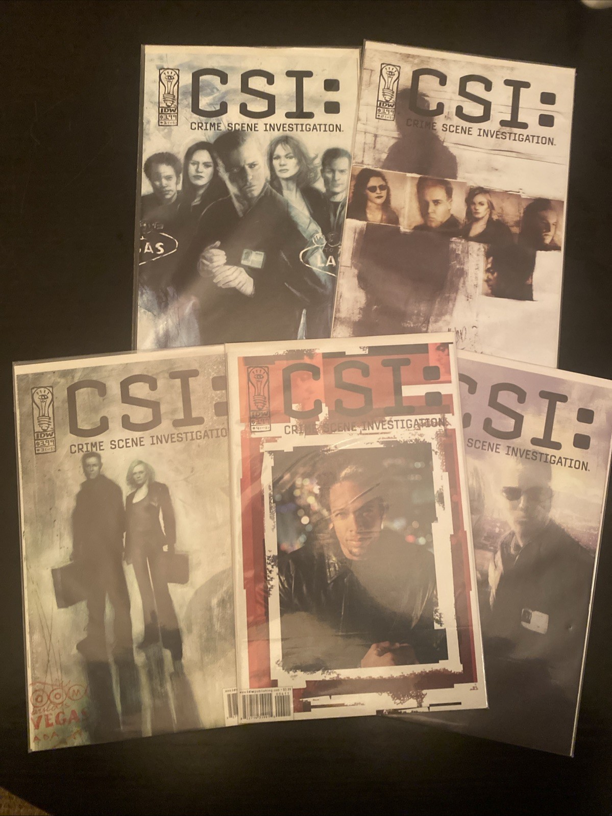 CSI Crime Scene Investigation Issues 1-5 IDW Comics 2003.