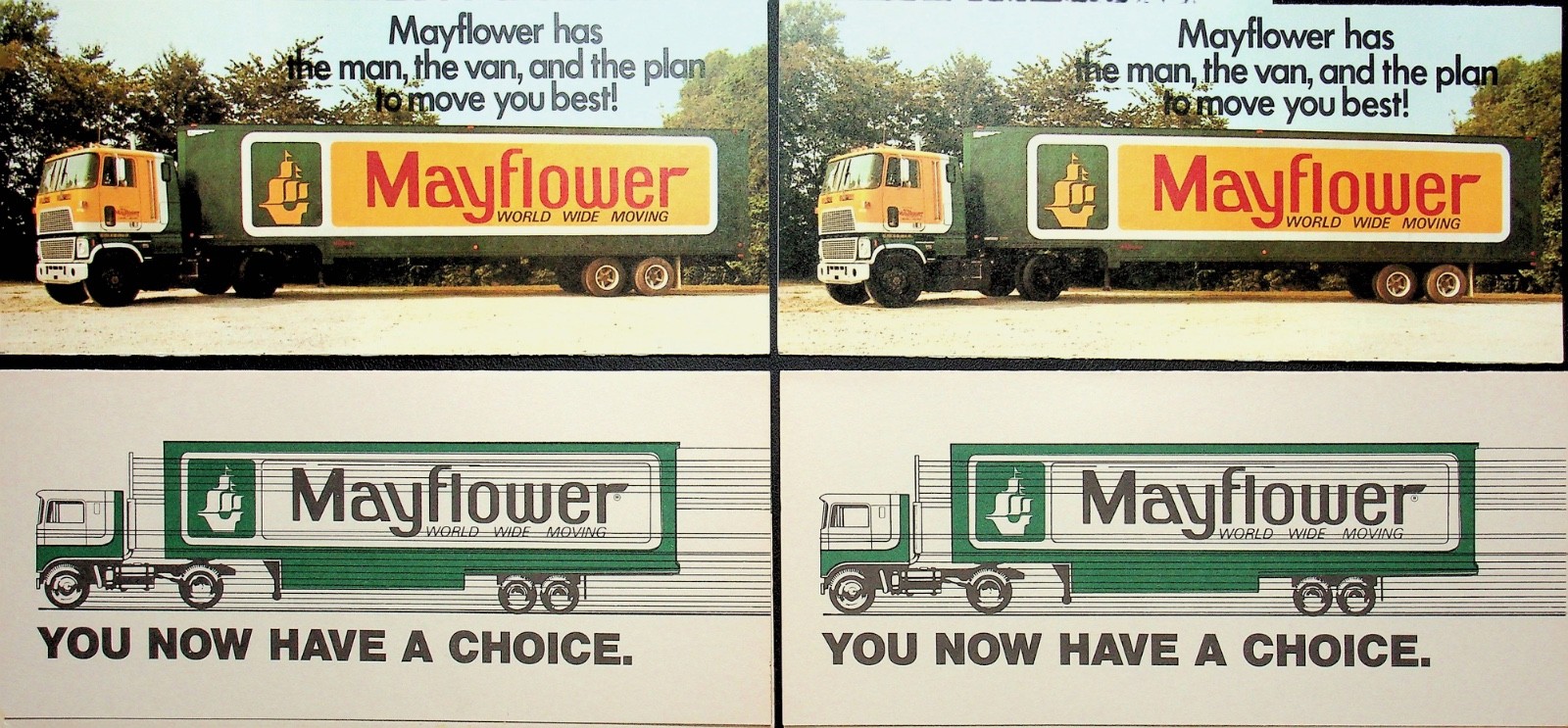 Four Mayflower World Wide Moving Vintage Brochures - E18-J Four Mayflower World Wide Moving Vintage Brochures - E18-J