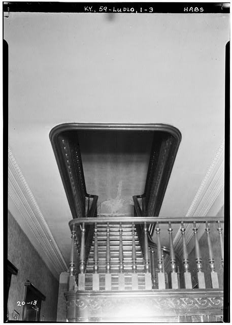 Ludlow KY Old Closson House Stair Detail 1934 HABS Interior Architecture