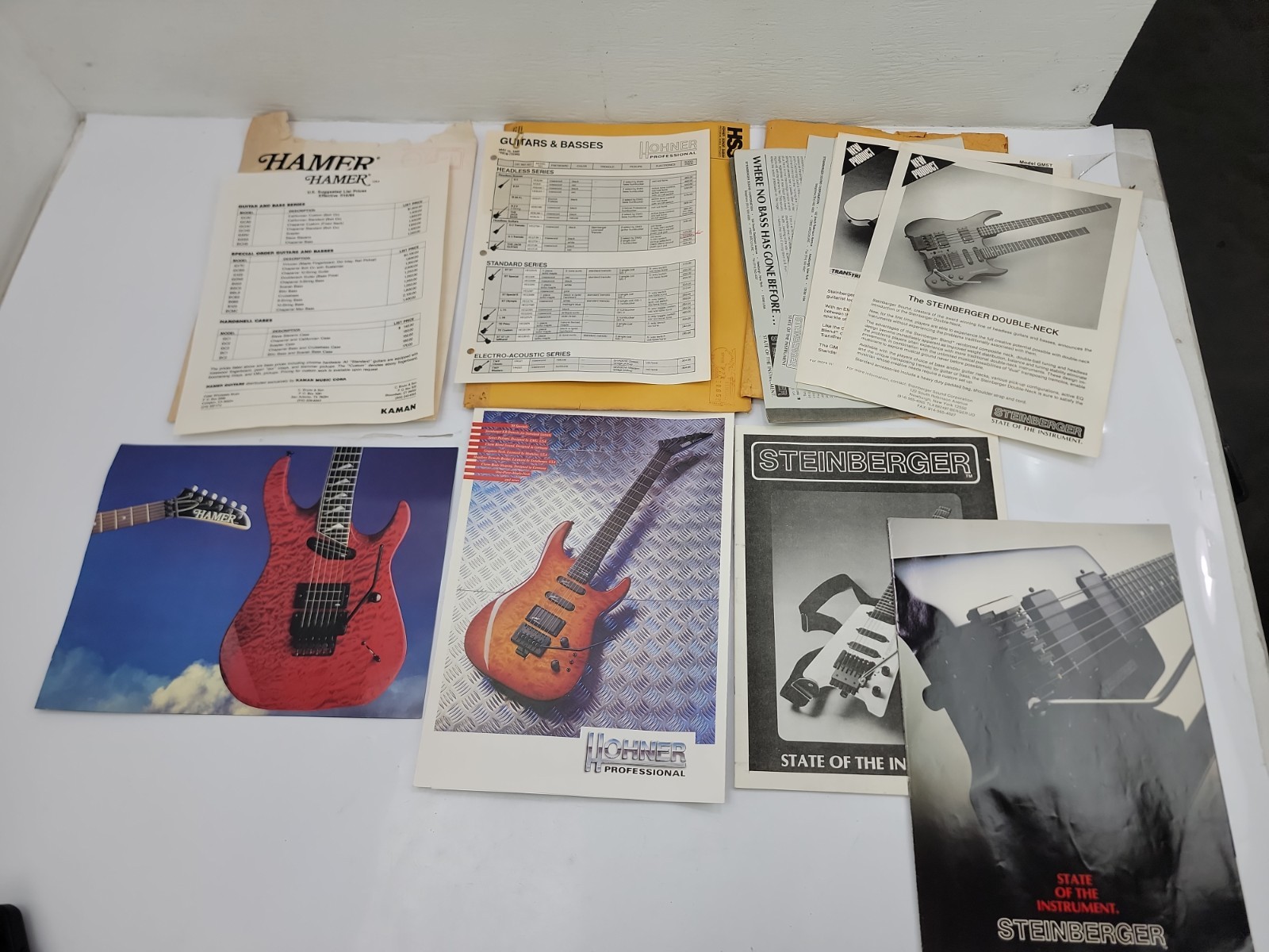 Vintage Hamer Hohner Steinberger Guitar Catalog Brochure Literature Lot Price