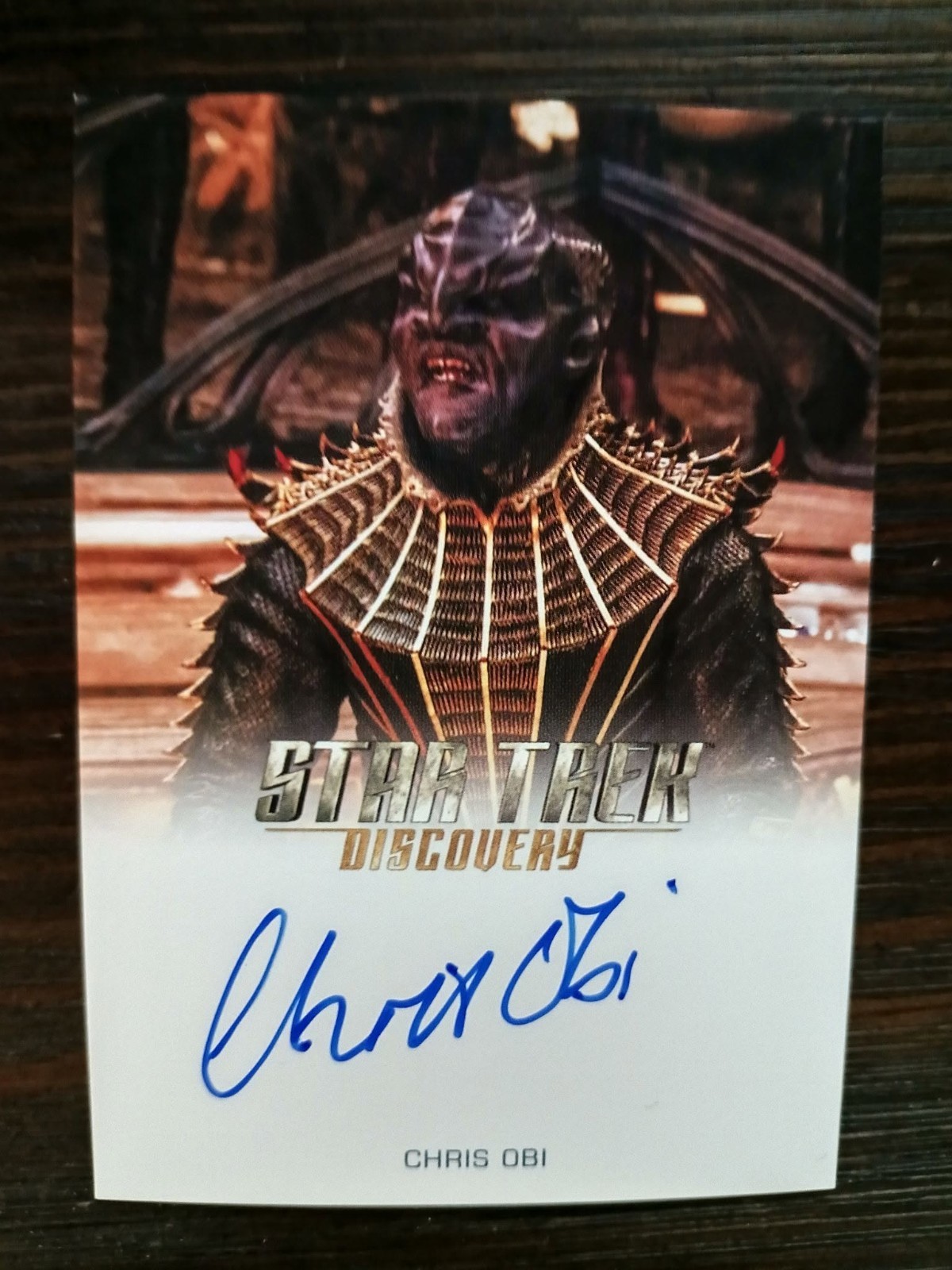 2018 Rittenhouse Star Trek Discovery CHRIS OBI/T'KUVMA AUTO 