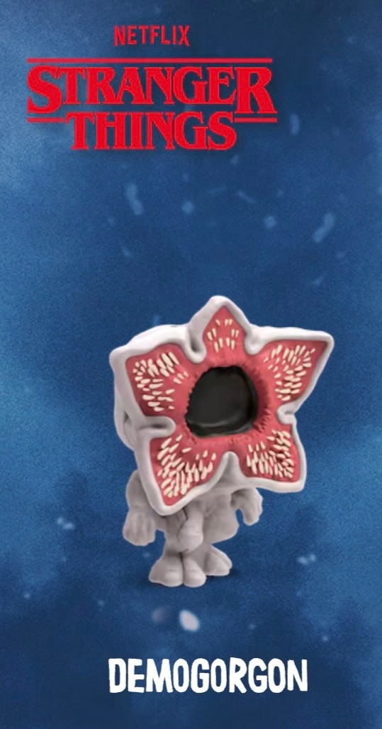 Stranger Things Kinder Joy Mini Funko Pops - with free keychain
