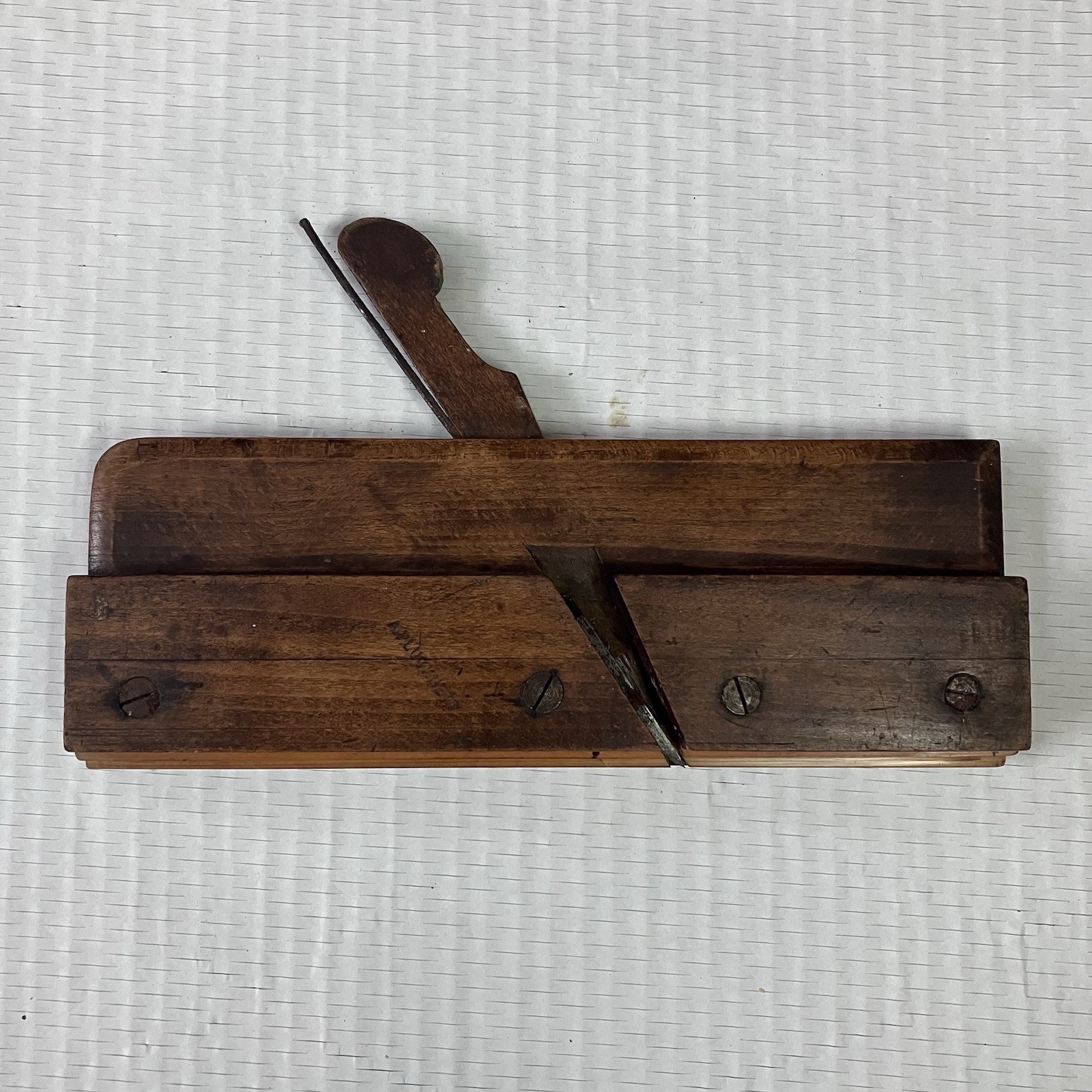 Antique Moseley & Sons London Wooden Moulding Plane Saunders Owner Beech Tool