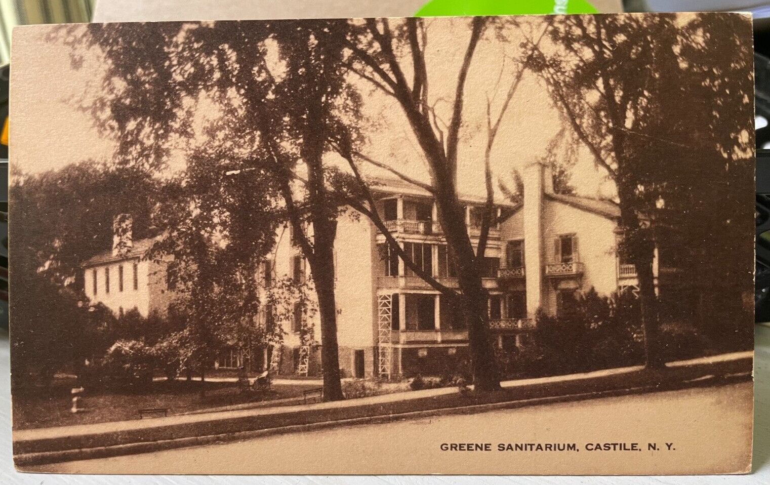 Vintage Postcard 1934-1944 Greene Sanitarium, Castile, New York