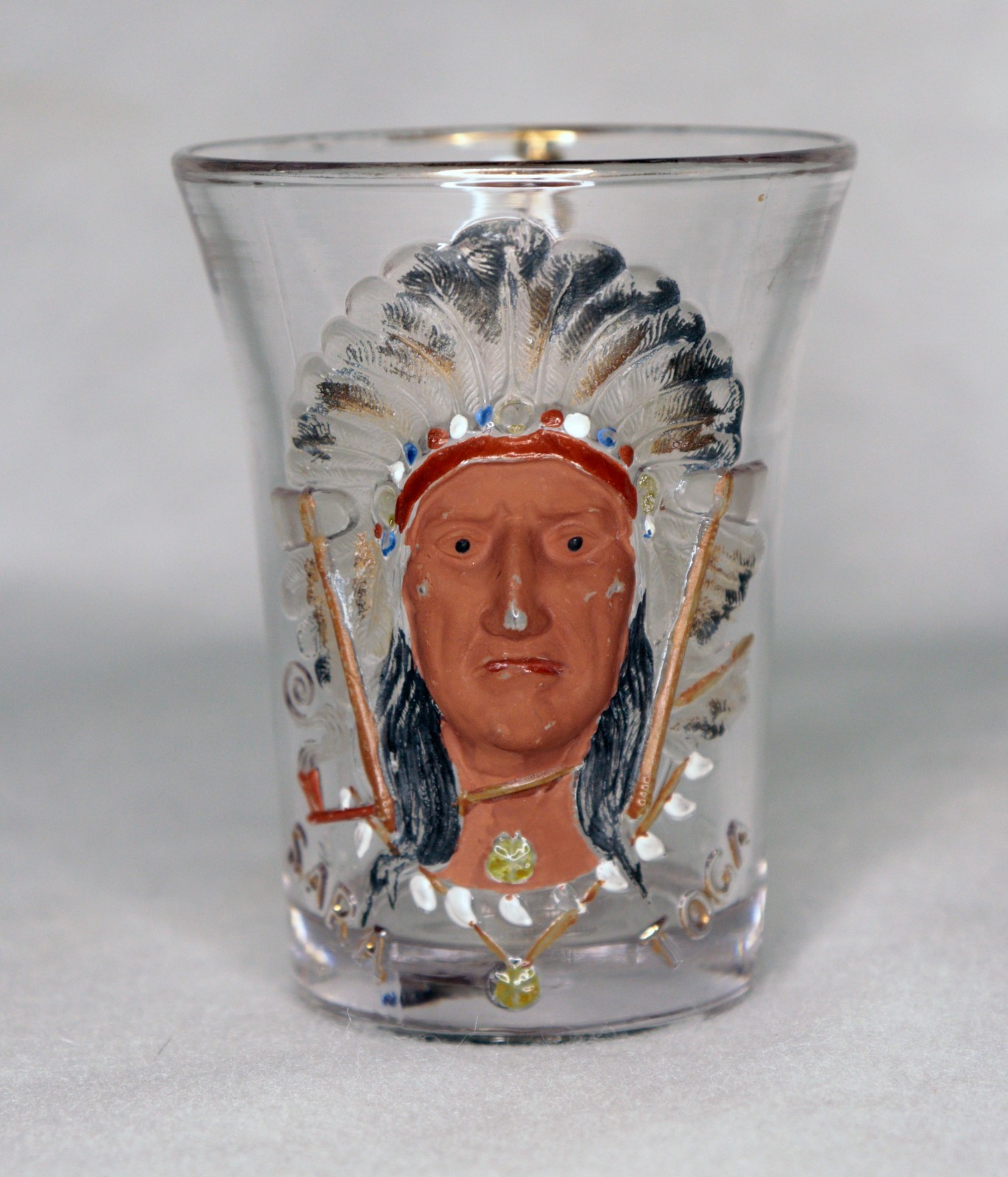 1903 Syria Temple Pittsburgh Saratoga EAPG Shriners Glass Mug Chief Sword Handle