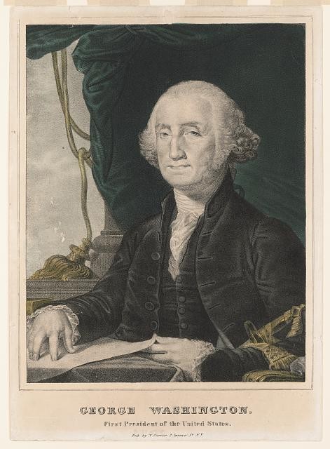 George Washington Portrait New York 1830s First President United States