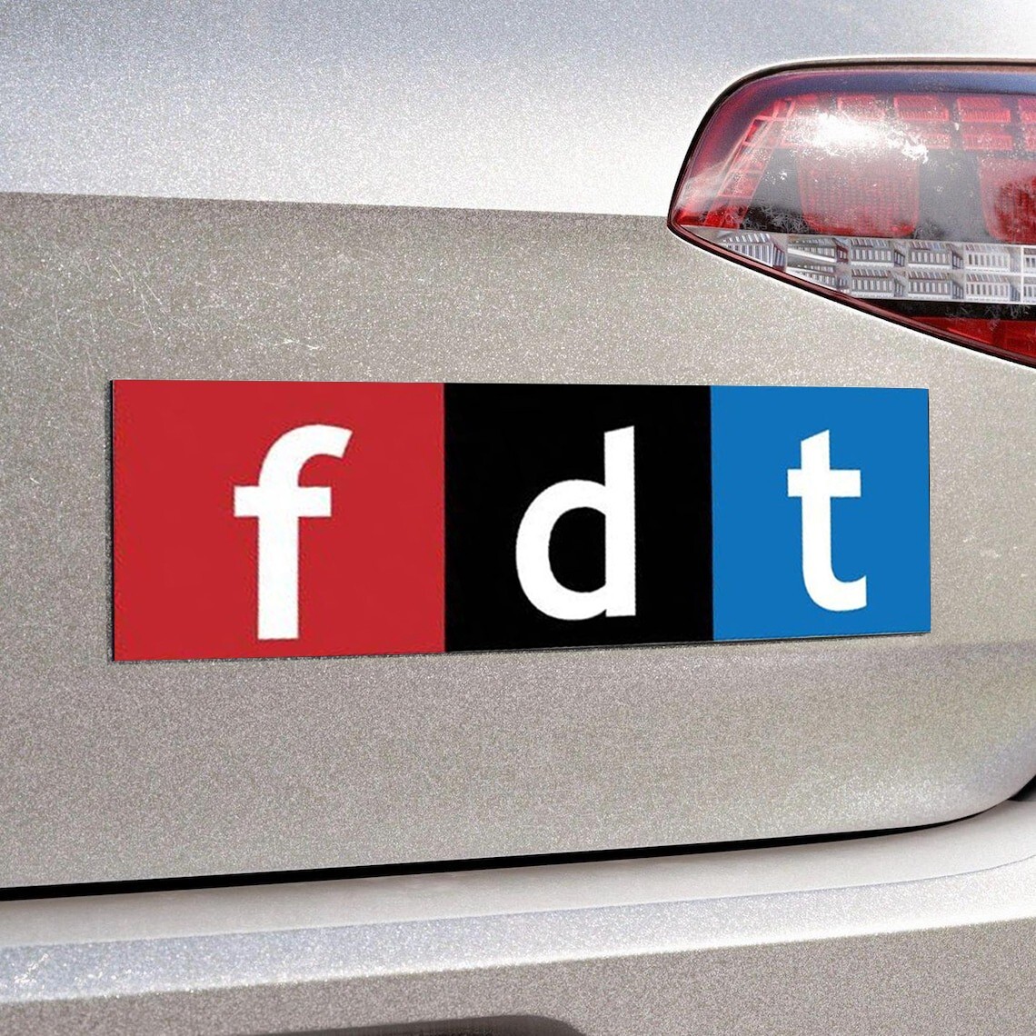 FDT Like NPR Sticker, Anti-Trump Anti-MAGA Vinyl Decal for Car Laptop Bottle