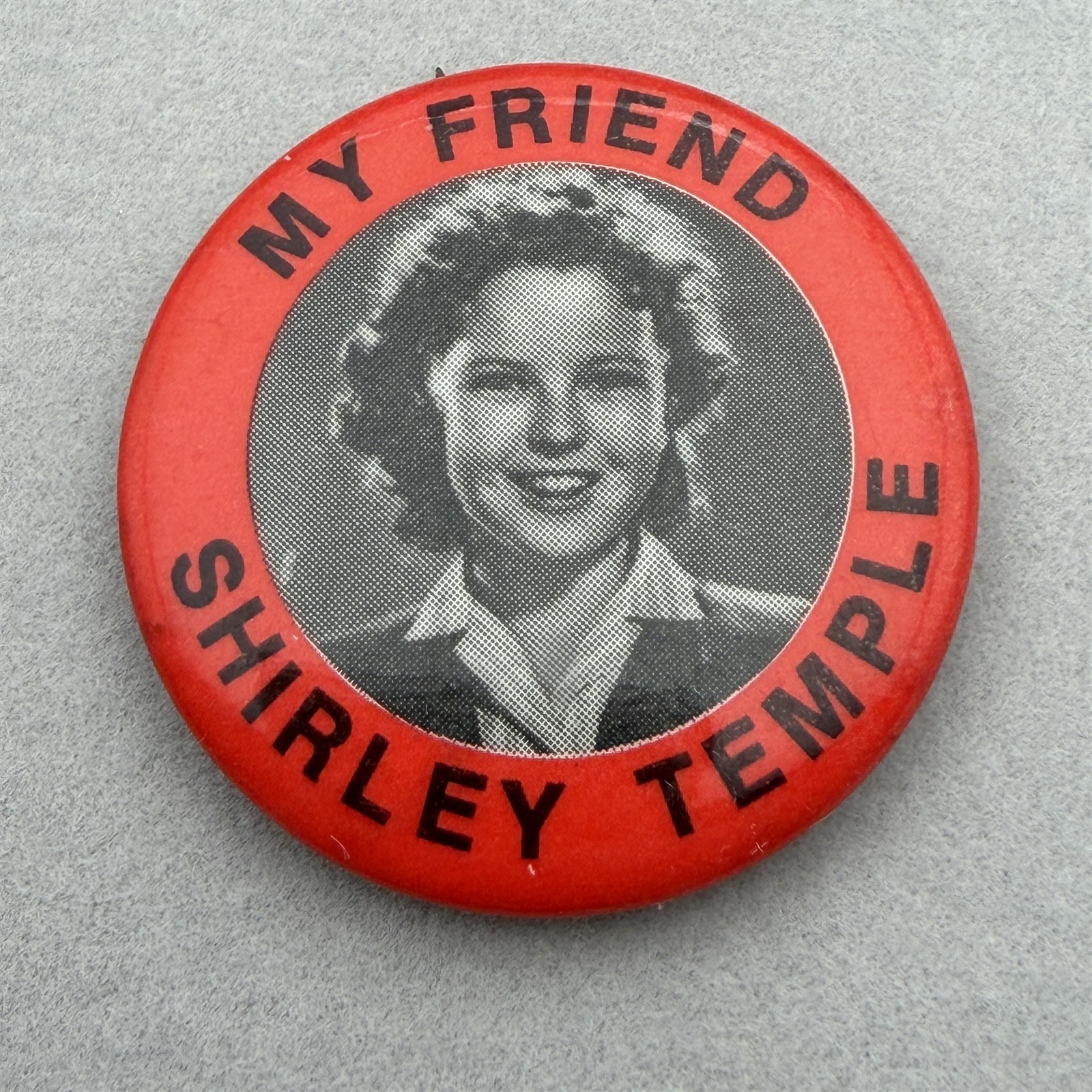 Vintage My Friend Shirley Temple Photo Red Border 1.5 Vintage My Friend Shirley Temple Photo Red Border 1.5