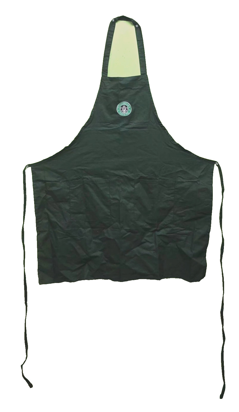BARISTA HUNTER green Employee Uniform Barista Bib Full Apron no adjustable