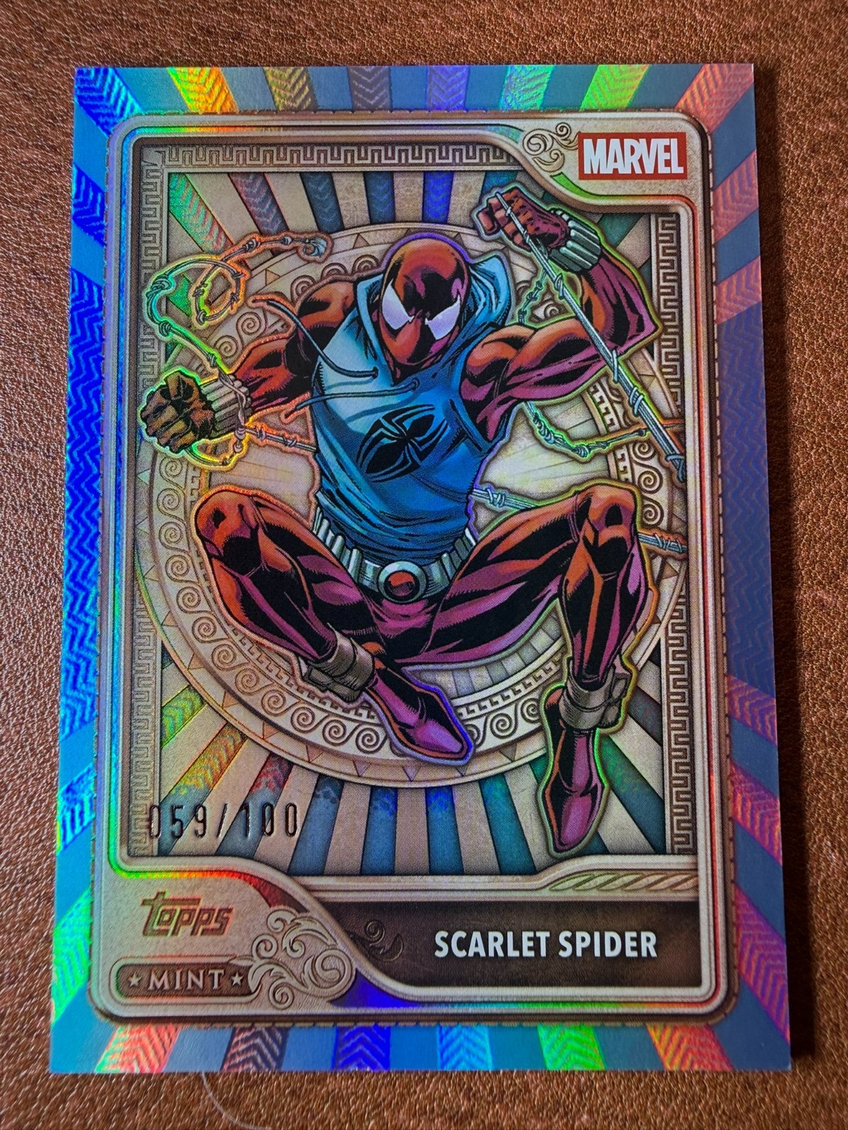 2026 Topps Mint Marvel - Scarlet Spider #28 - Sky Blue 059/100 - Bronze Tier