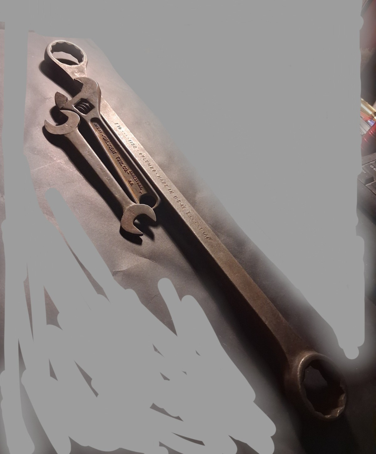 Vintage CrescentWrench(Og:T)* ( 1940/43) .... PLVMB ... 1150 1:1/8-1:1/16*UpLnd Vintage CrescentWrench(Og:T)* ( 1940/43) .... PLVMB ... 1150 1:1/8-1:1/16*UpLnd