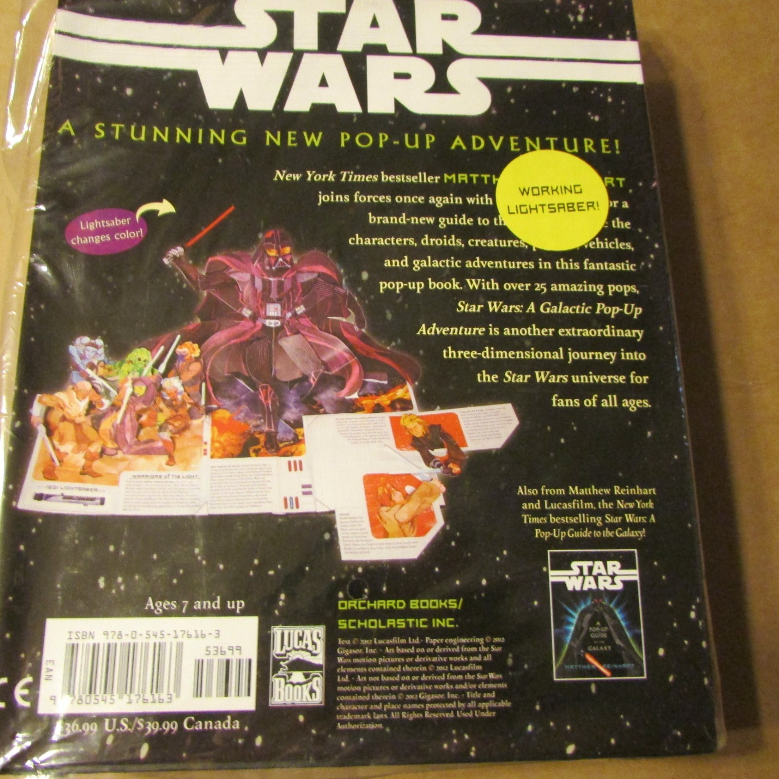 Star Wars A Stunning New Pop Up Adventure Book New Sealed Matthew Reinhart Lucas
