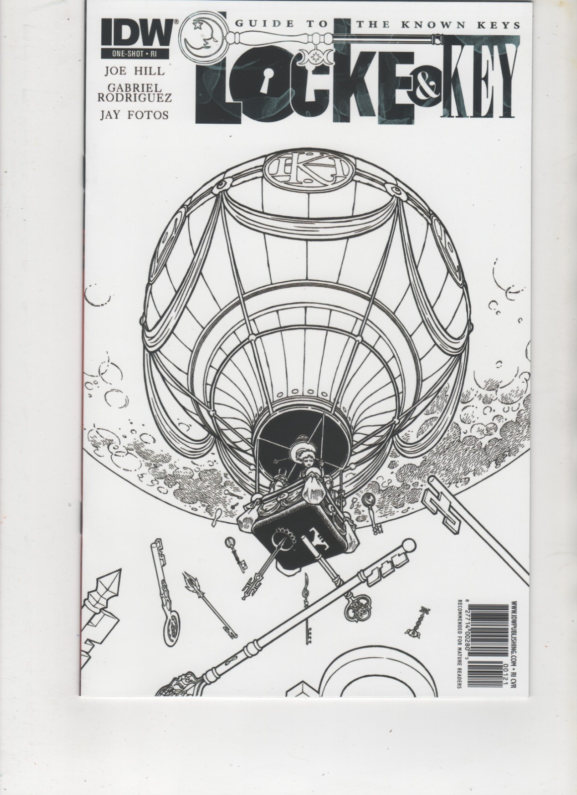 Locke & Key Guide Known Keys, Retailer Incentive Variant,NM 9.4/better,1st, 2011