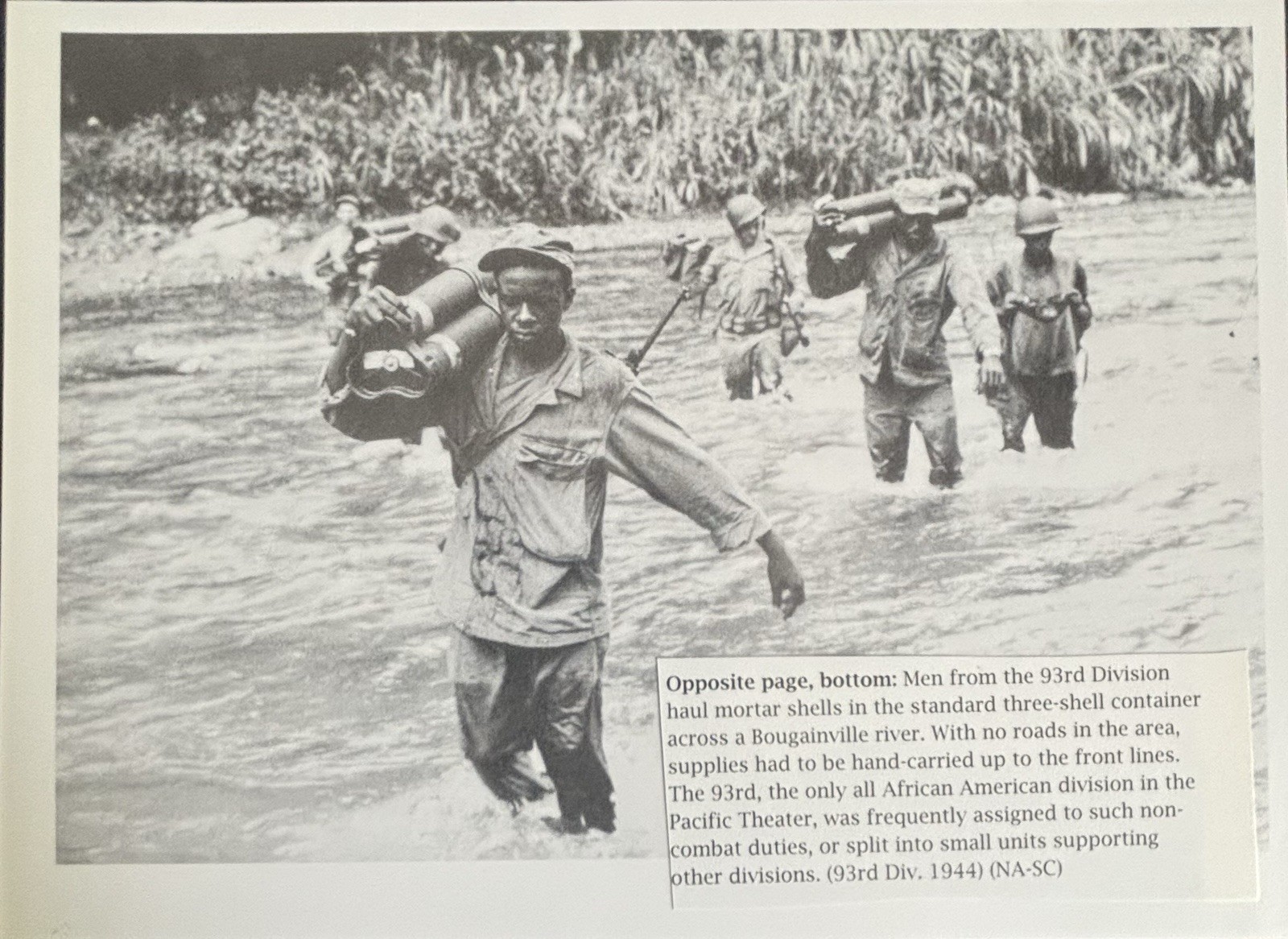 Book Clipping Photo 93rd Division Bougainville 1944 WWII 