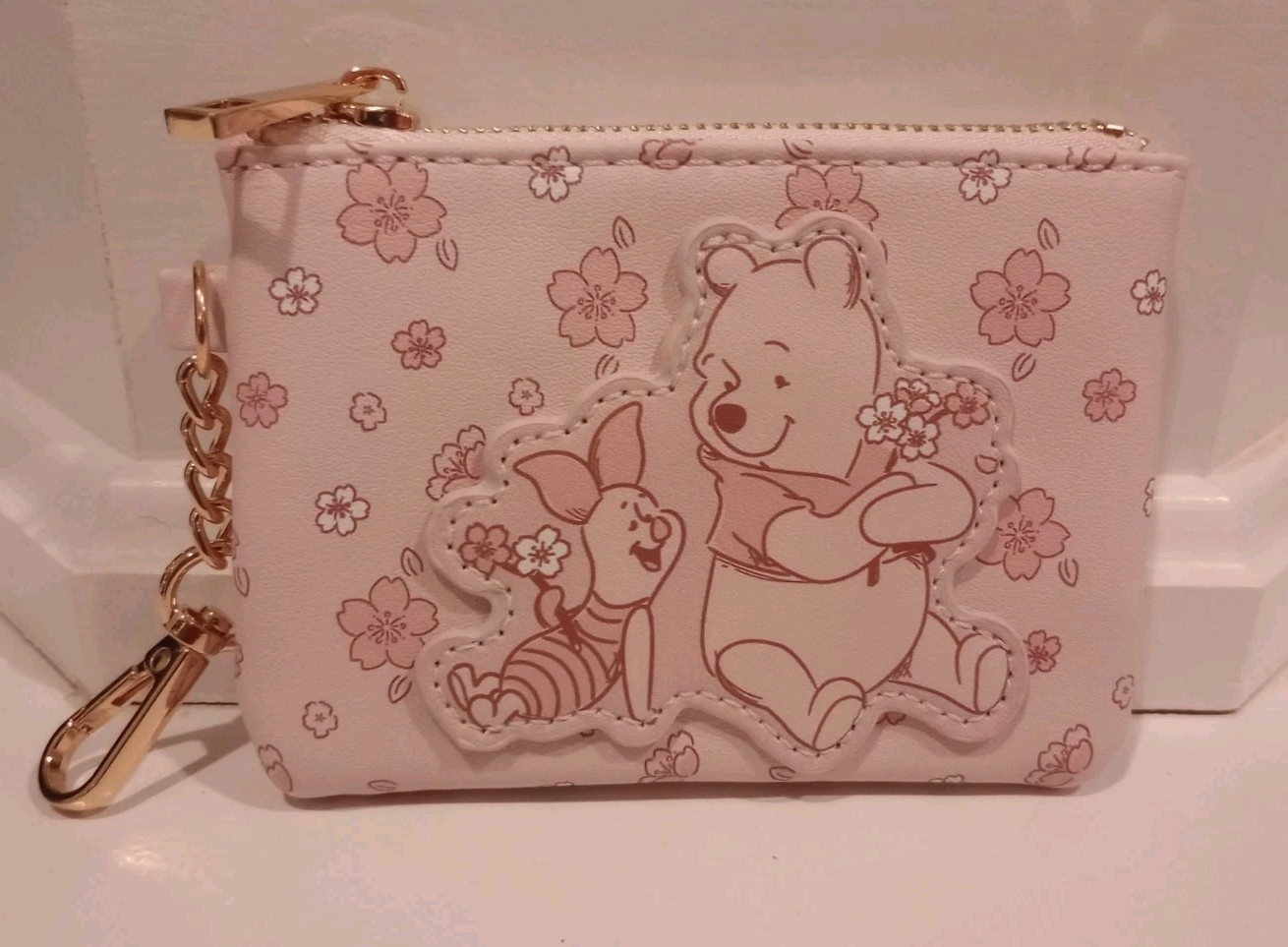 Disney Character Blind Bag Mystery Coin Purse POOH & PIGLET pink cherry blossom
