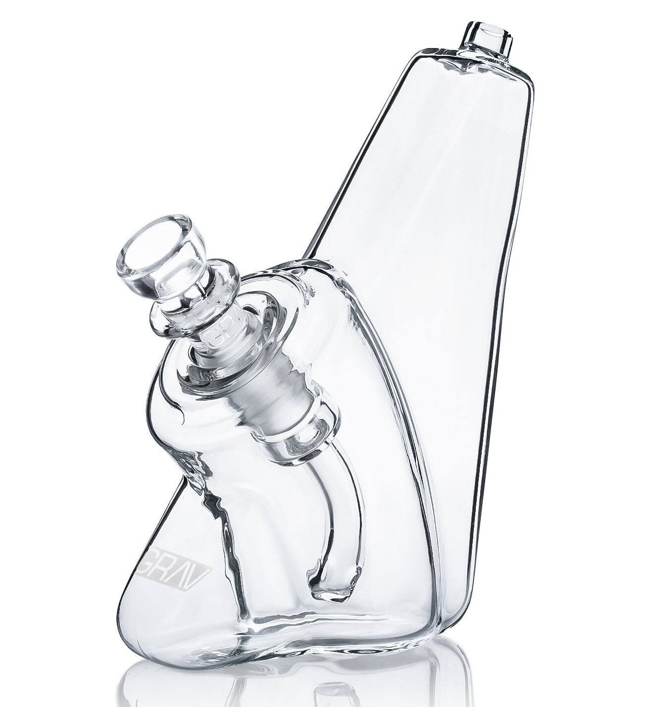 Grav® Labs Wedge Bubbler Premium Glass Water Pipe BONG Hookah *USA*