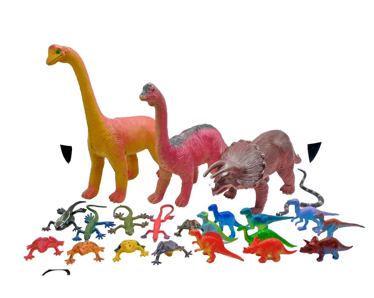 Vintage 1985 IMPERIAL & Jaru DINOSAUR & Animal LOT of 22 Figures - Brontosaurus Vintage 1985 IMPERIAL & Jaru DINOSAUR & Animal LOT of 22 Figures - Brontosaurus