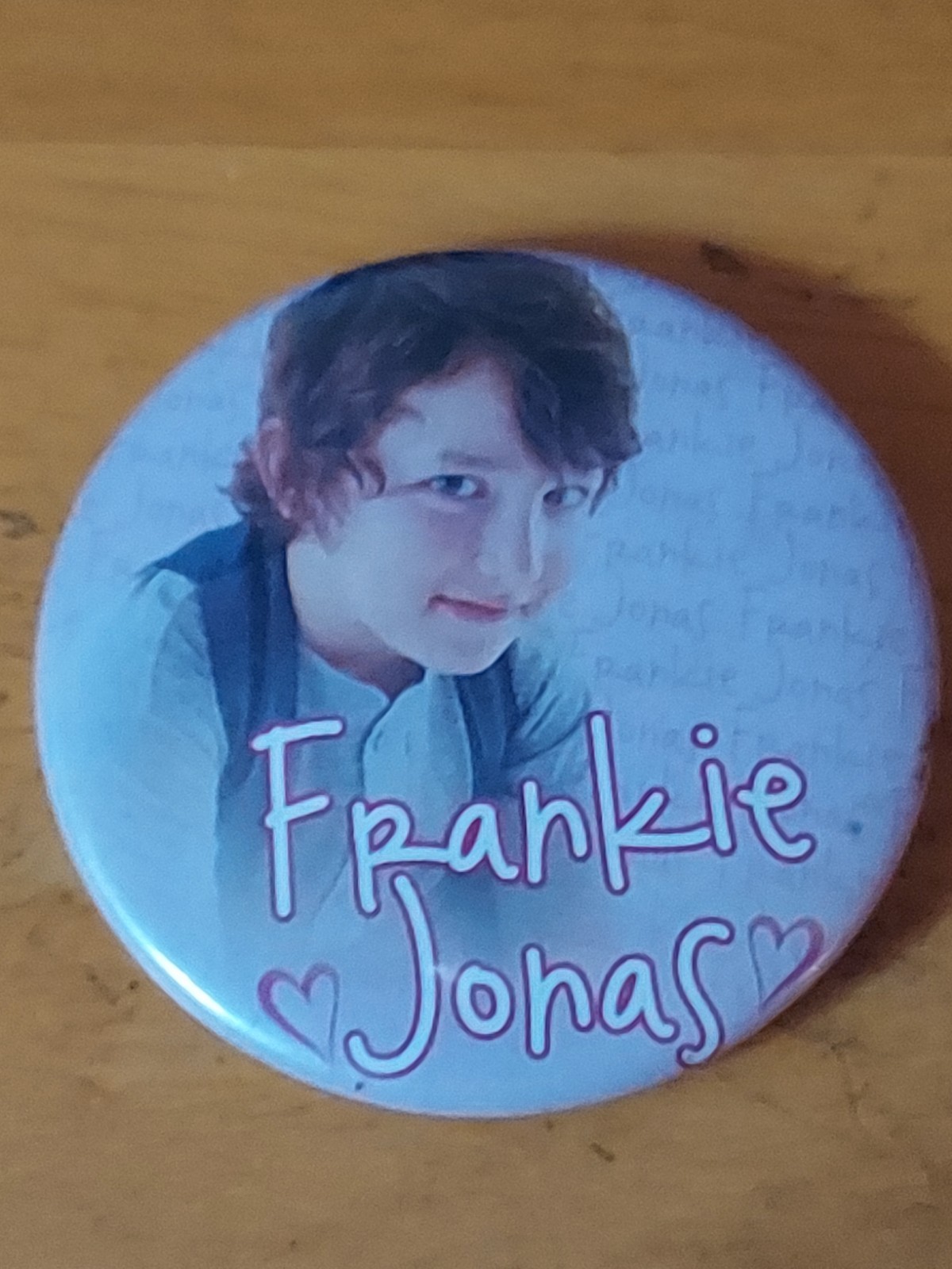 Frankie Jonas Pin Button Badge Teen  Fan Club Merch