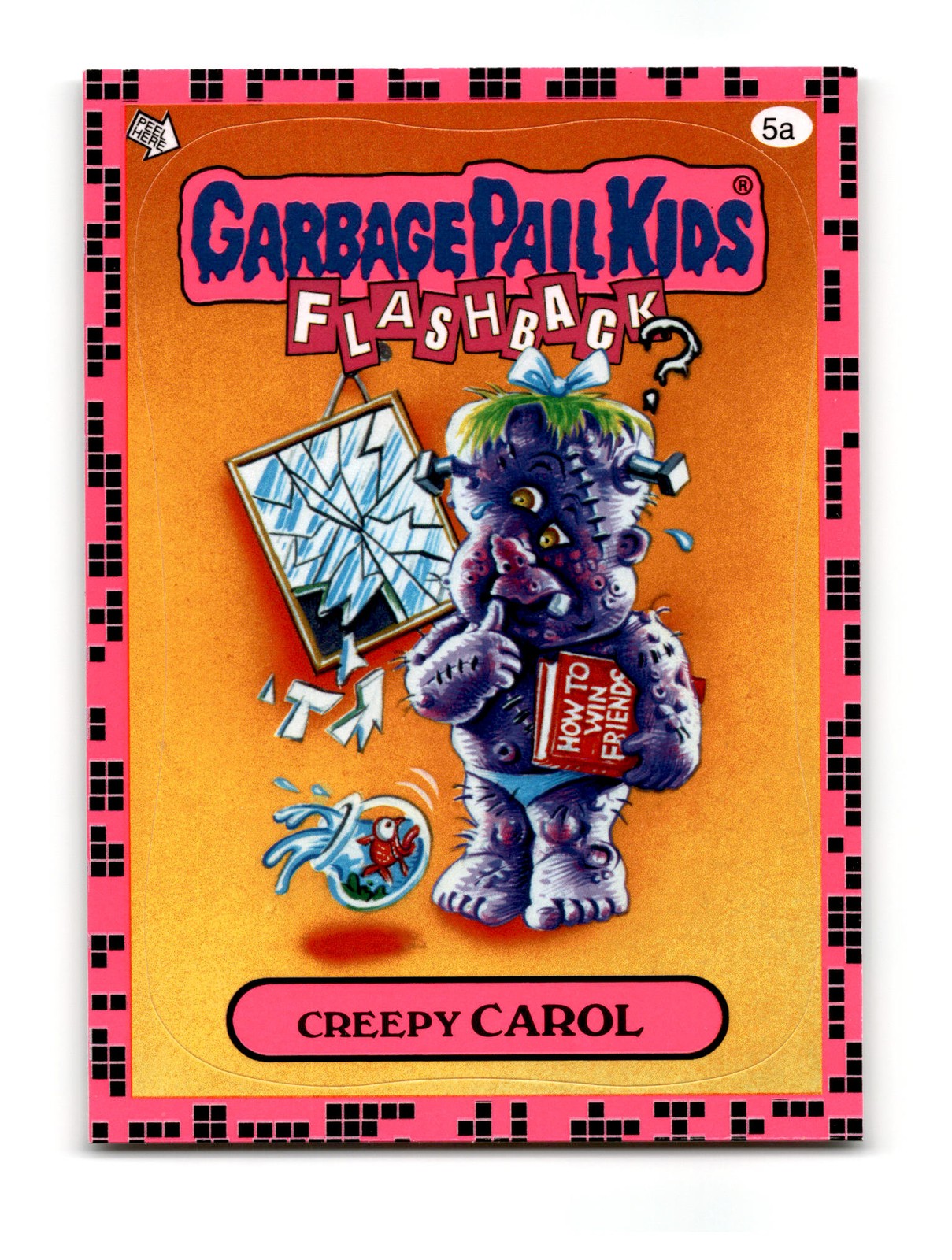 2011 Topps Garbage Pail Kids Flashback Series 2 #5a Creepy Carol Pink ~ 04958