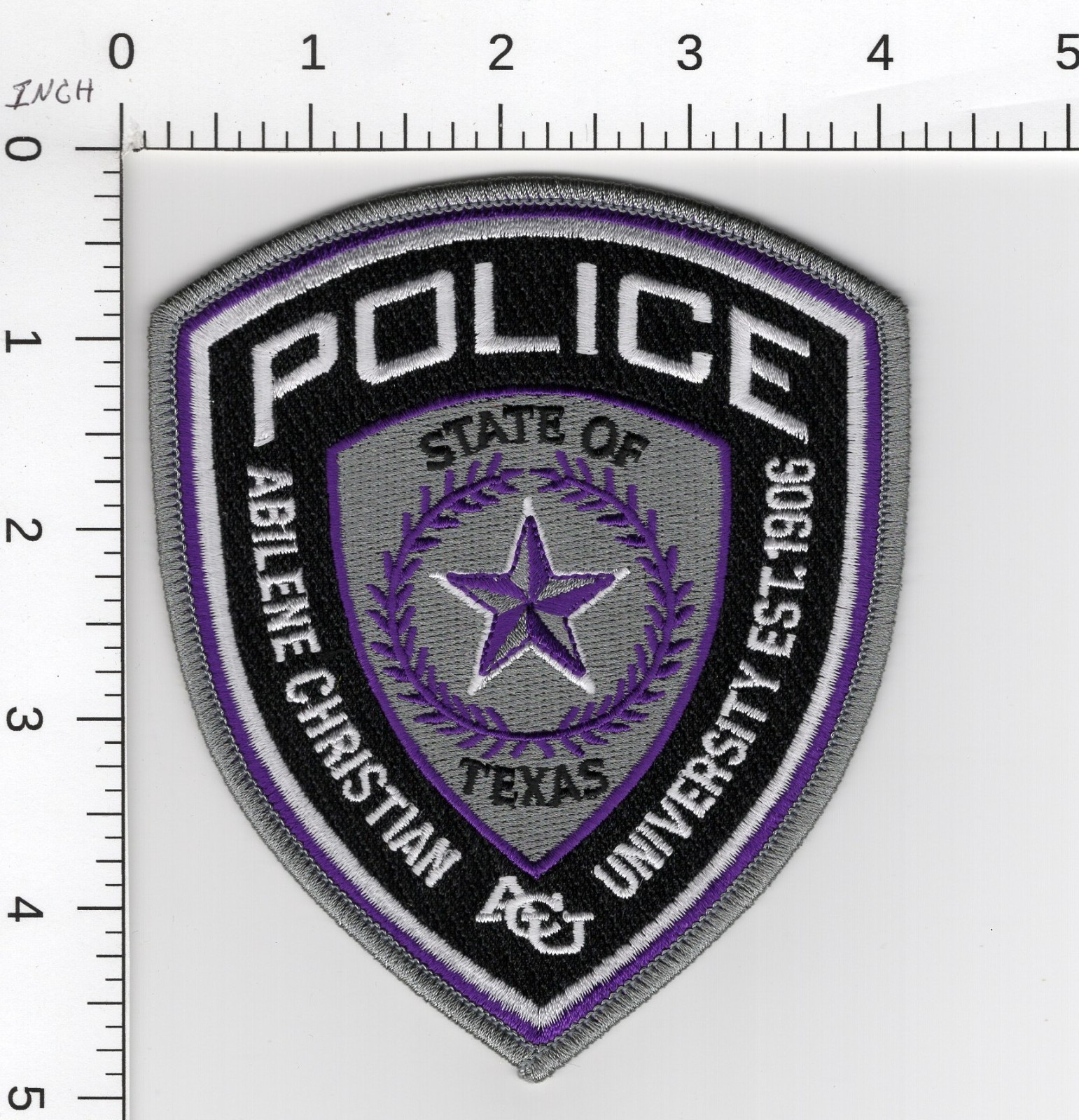 ABILENE CHRISTIAN UNIVERSITY ( ACU ) TEXAS ^^^ POLICE COLLECTIBLE CAMPUS PATCH