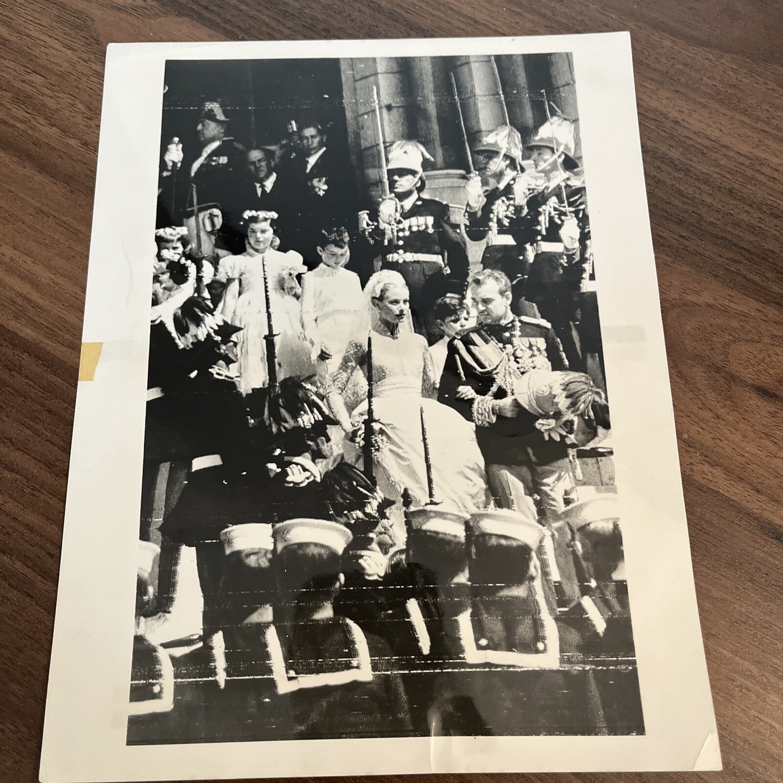 1956 Press Photo Prince Rainier III & Princess Grace Wed Leaving Cathedral 1956 Press Photo Prince Rainier III & Princess Grace Wed Leaving Cathedral