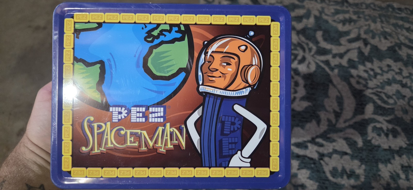 2002 PEZ Spaceman Metal Lunchbox Vintage Collectible New W/Thermos