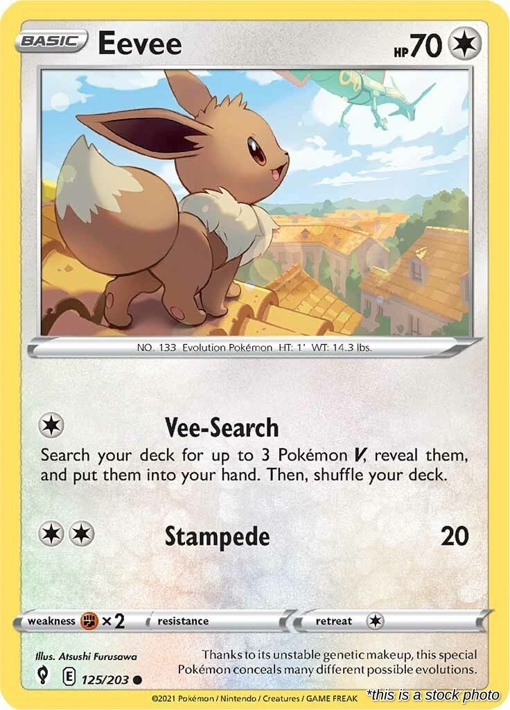 Eevee : SWSH07 - 125/203 Near Mint