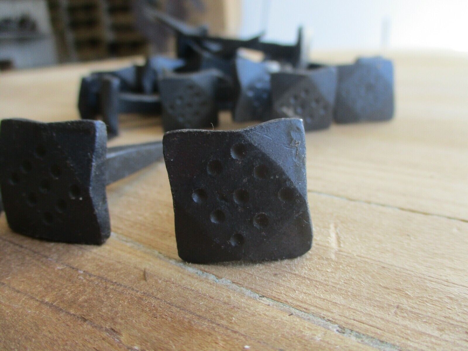 15 Nails Square  Hand Forged 1 Black 3 Long Tack Craft