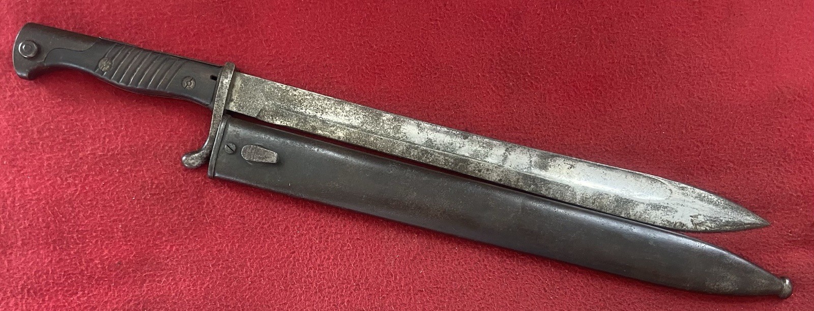 German WW1 Butcher Knife/Bayonet & Scabbard M98/05 WEYERSBERG & KIRSCHBAUM