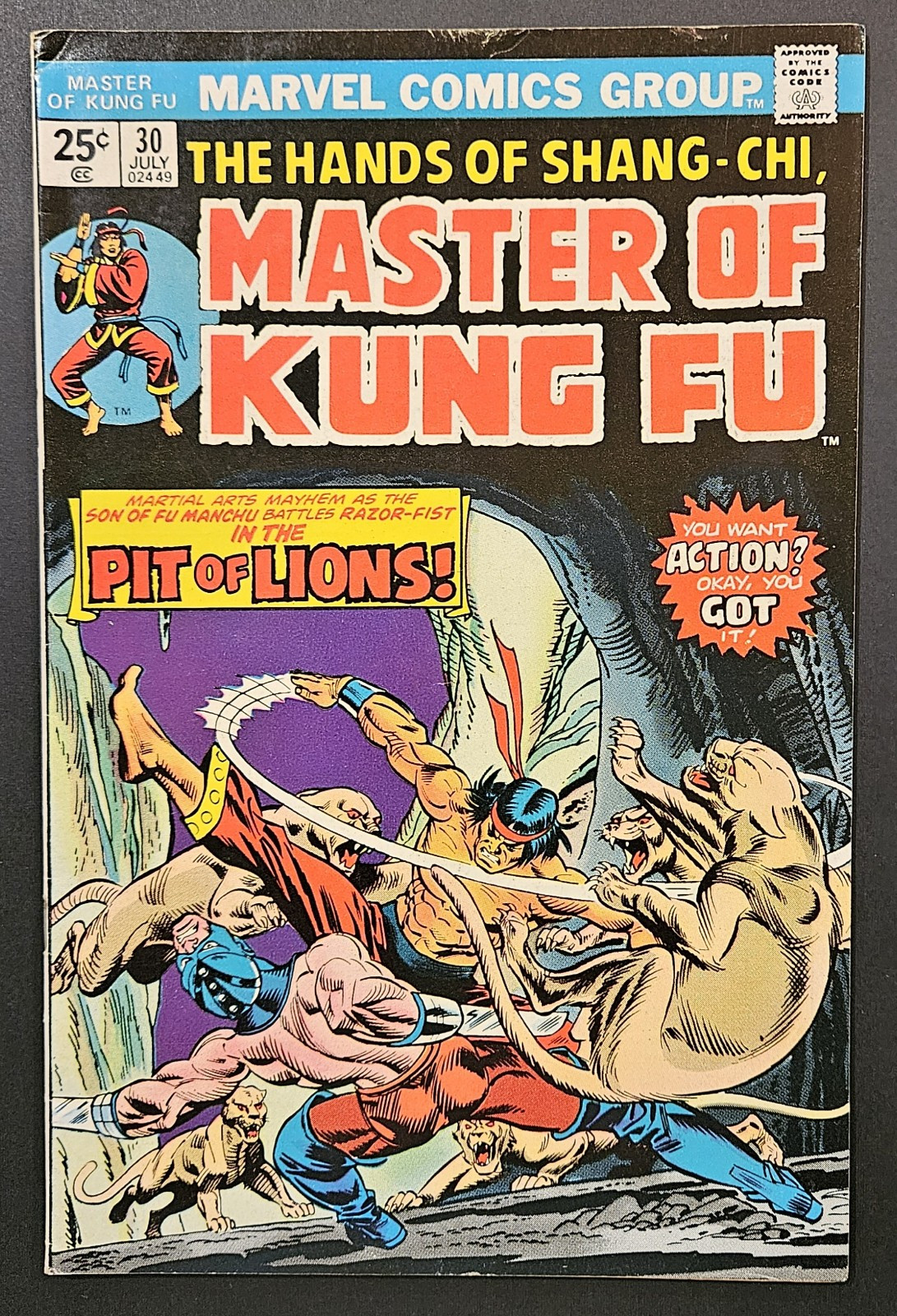 Master of Kung Fu #30 (Marvel Comics July 1975) FN-