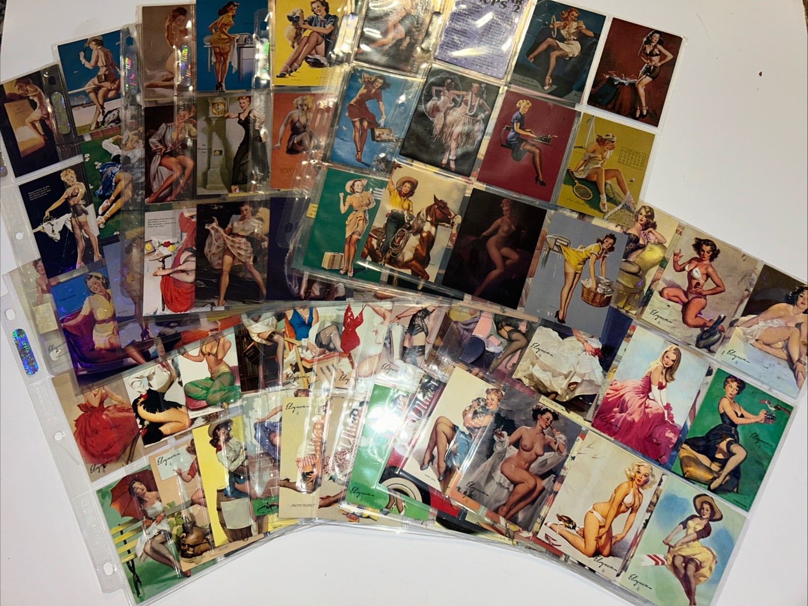 Gil Elvgren’s Calendar Pin Up Trading Cards Complete Sets 1 & 2