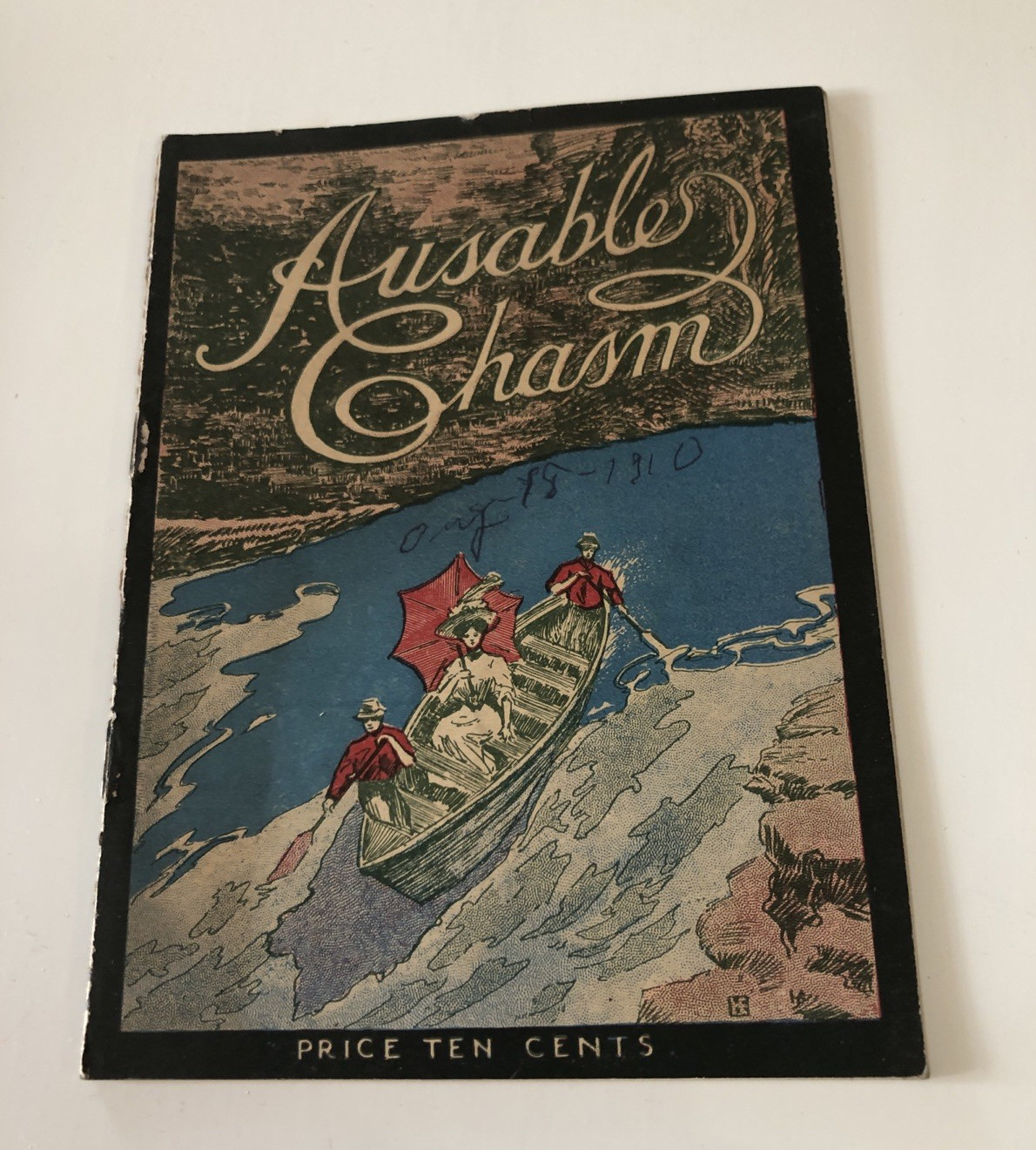 Ausable Chasm Vintage Early 1900's Art Deco Photo Travel Booklet-Brochure