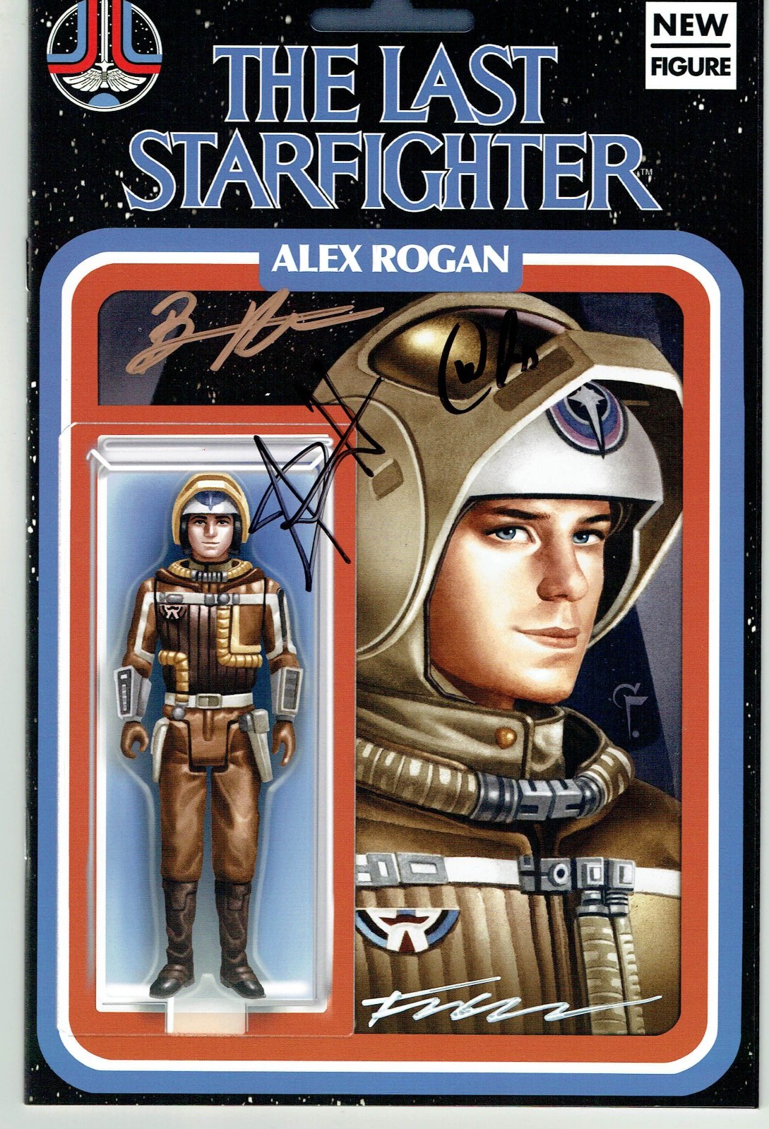 The Last Starfighter #1 Action Figure Variant by Felix Leon 4xSIGNED