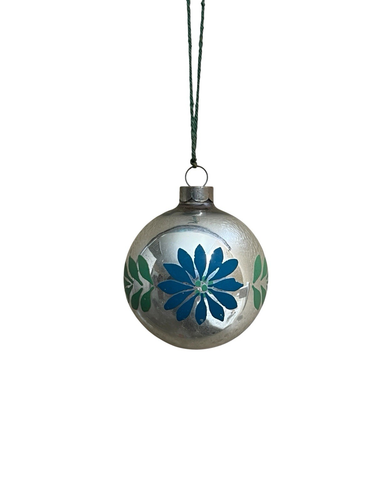 Vintage Heim Mercury Glass Us Of A Christmas Ornament