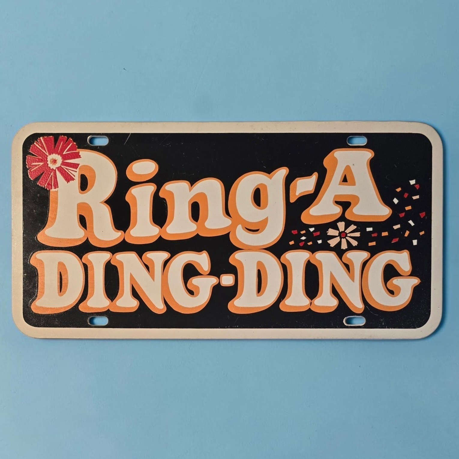 Vintage Stegmaier Ring-a-Ding-Ding Beer License Plate Wilkes-Barre PA Brewery