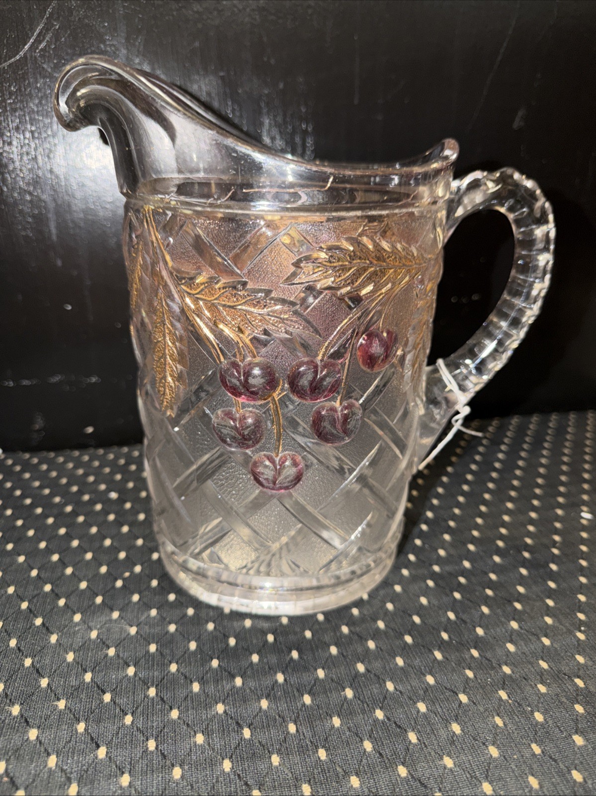 VTG Mosser Northwood Clear Glass Lattice & Cherries