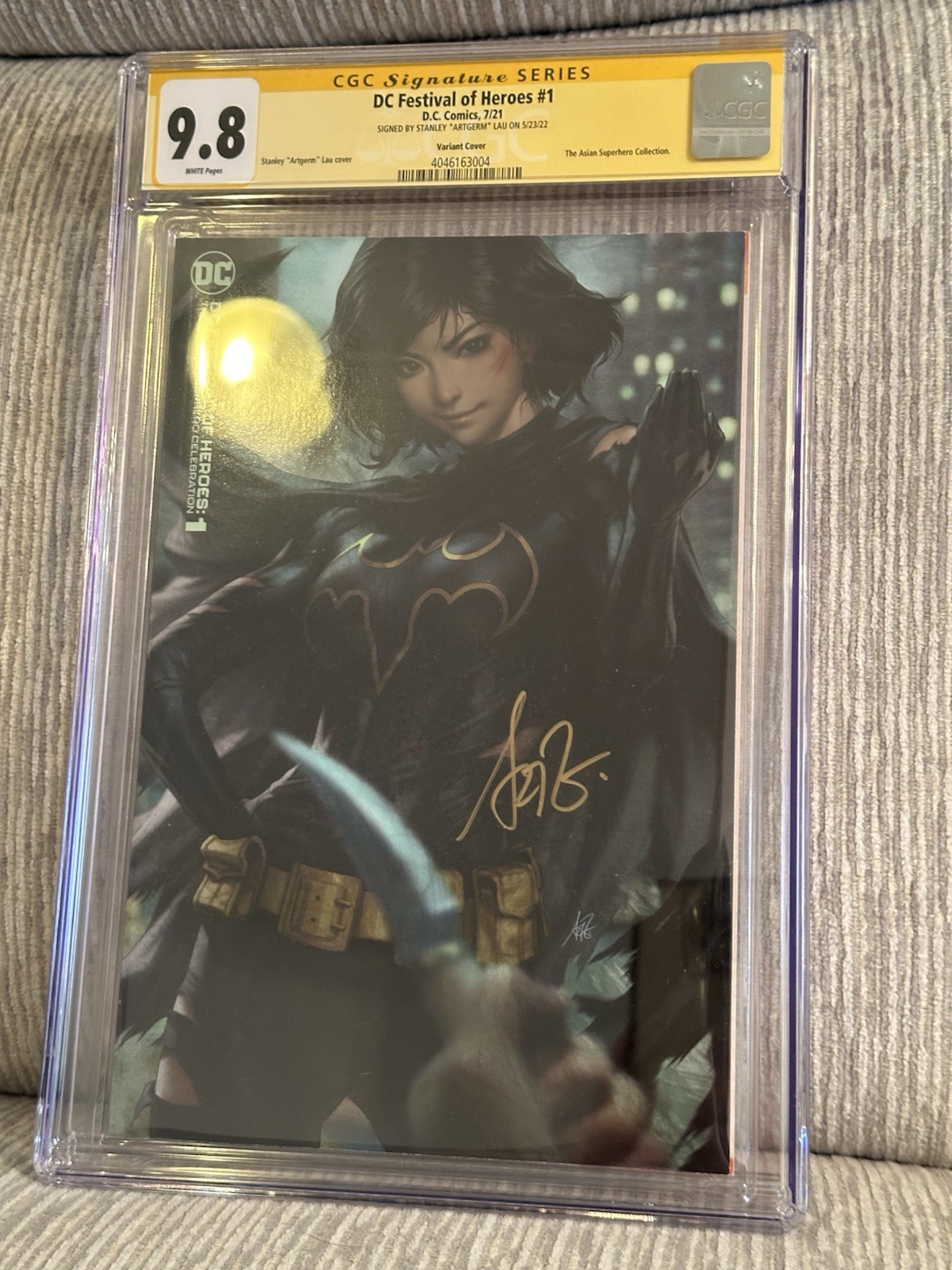 DC Festival of Heroes #1 Artgerm Variant 2021 DC Comics CGC 9.8 Signed By Lau