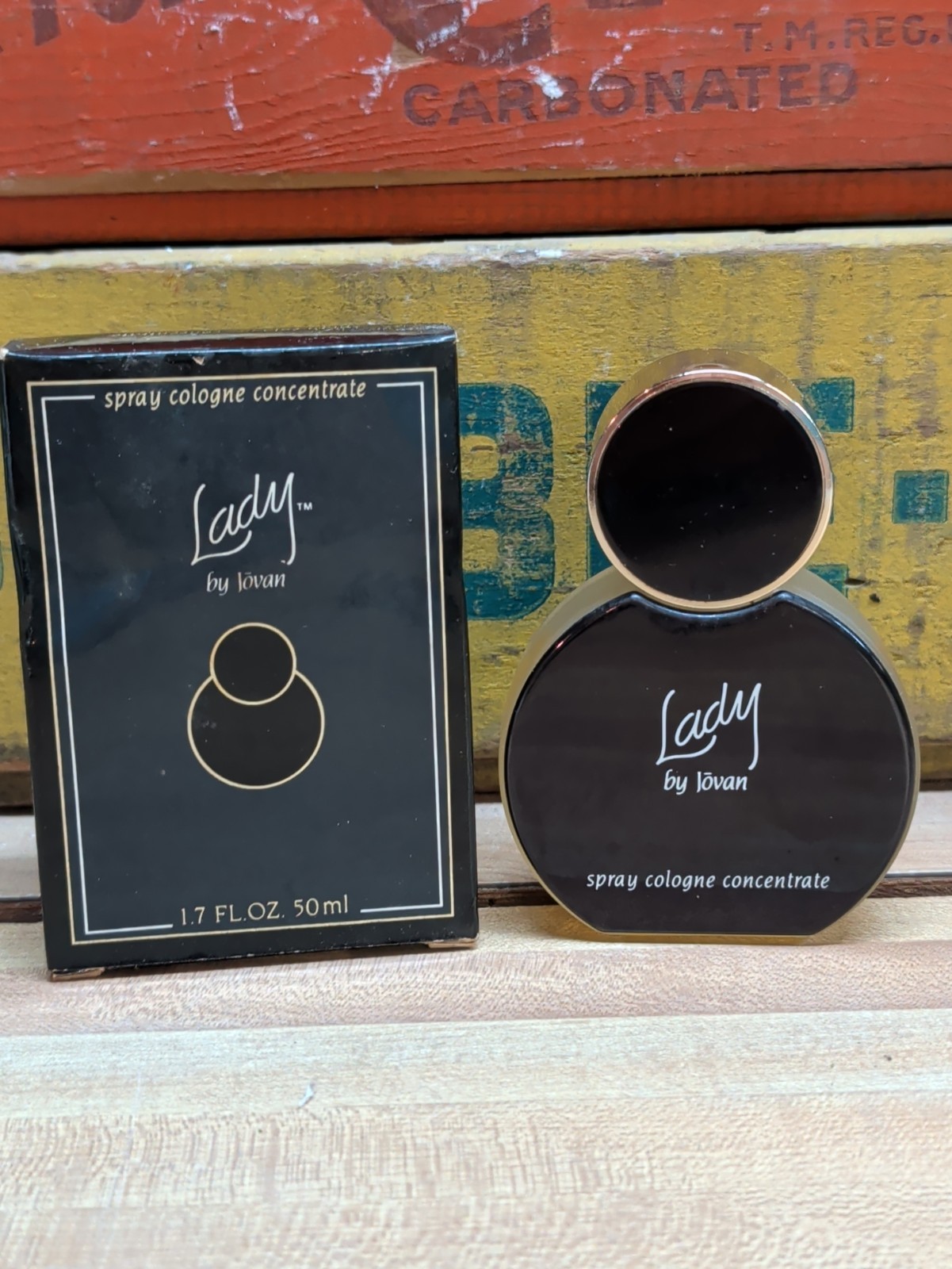 Vintage NOS Lady by Jovan Spray Cologne Perfume, 1.7 Oz. with Original Box
