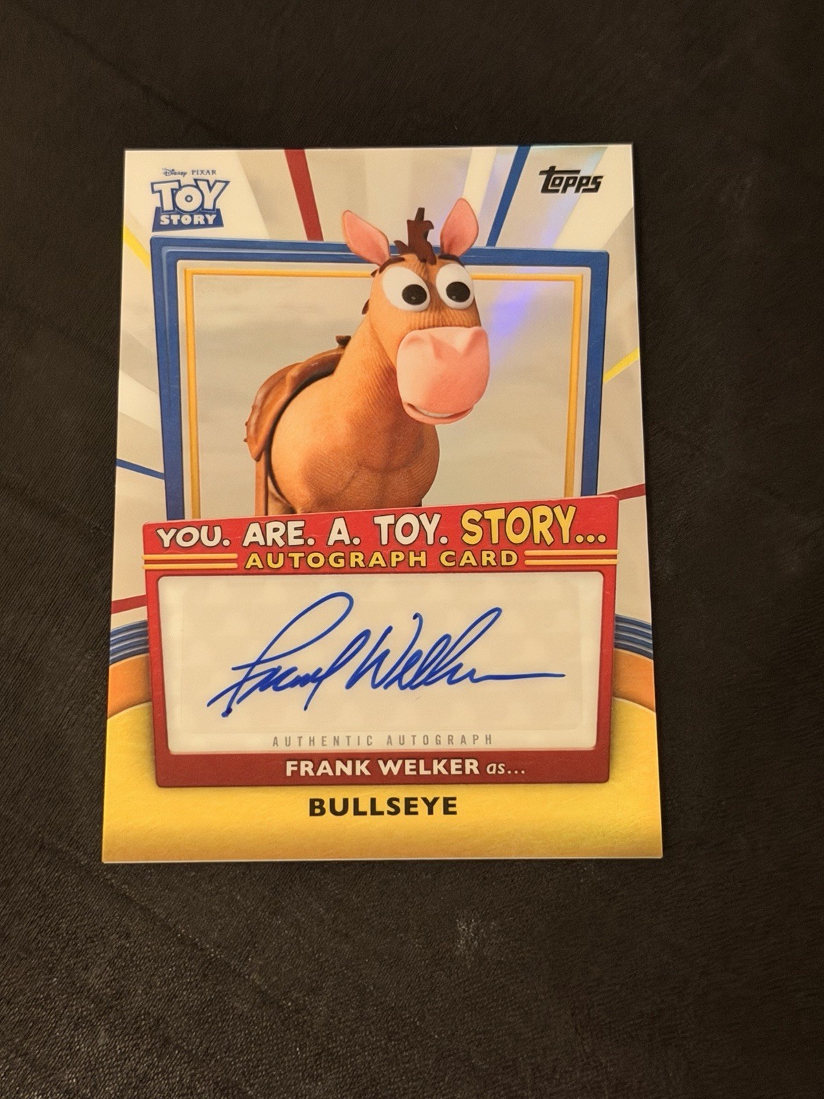 2025 Topps 30 Years of Toy Story Frank Welker Bullseye Autograph Card YRT-FW