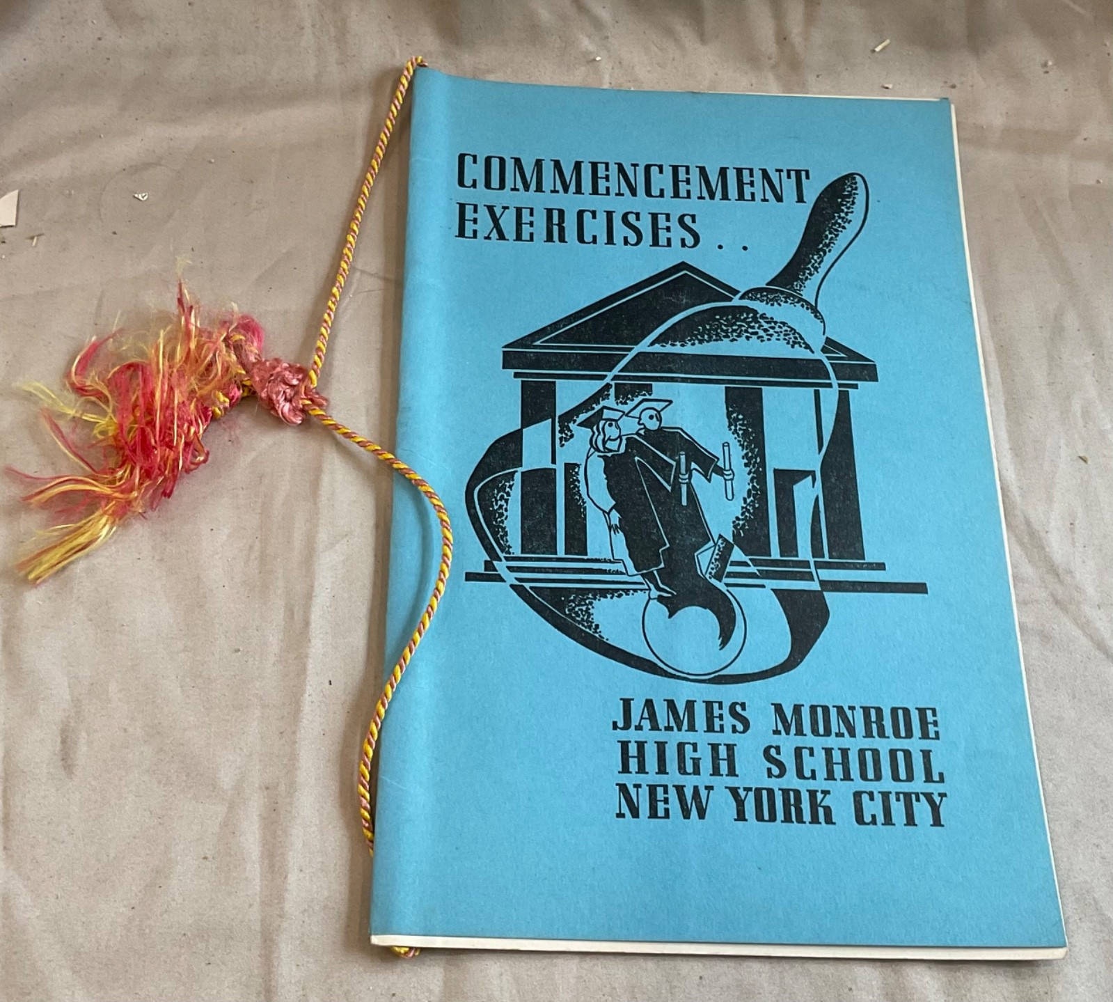 1940 JAMES MONROE HIGH SCHOOL New York NYC Commencement Exercises  Program