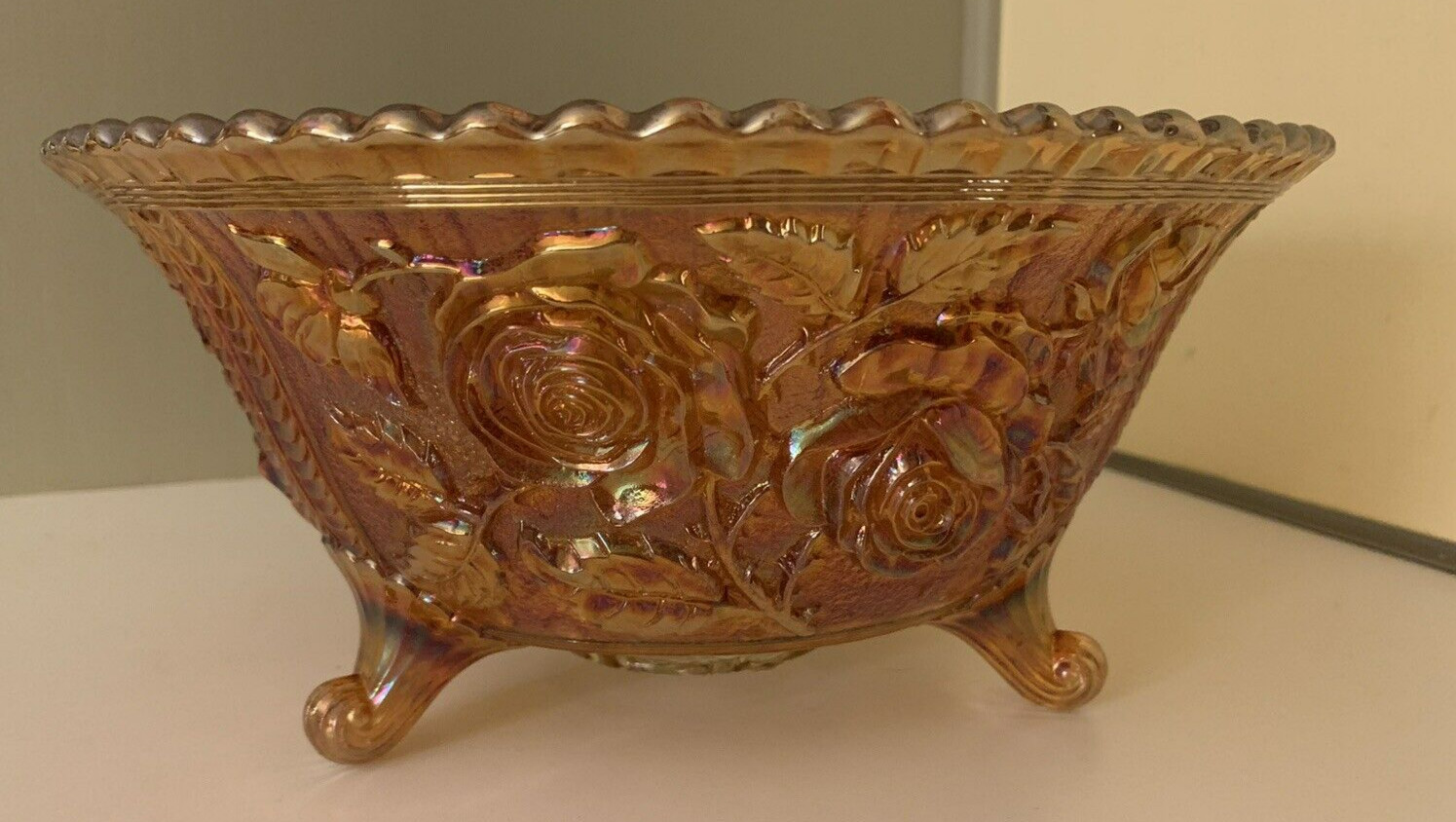 Lovely Iridescent Imperial Glass Marigold Carnival 10\ Lovely Iridescent Imperial Glass Marigold Carnival 10\