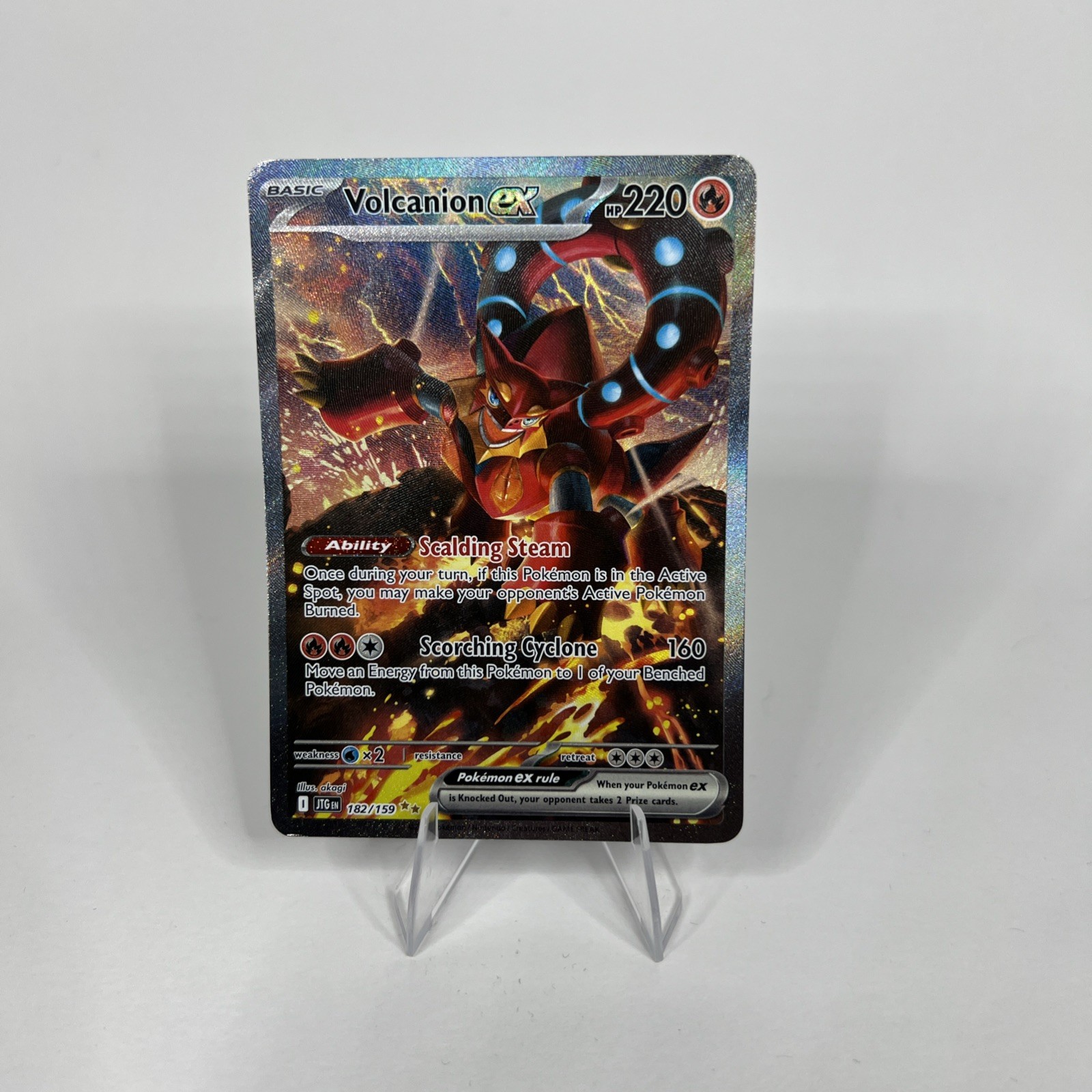 Pokemon Volcanion ex 182/159 Special Illustration Rare Journey Together Holo NM